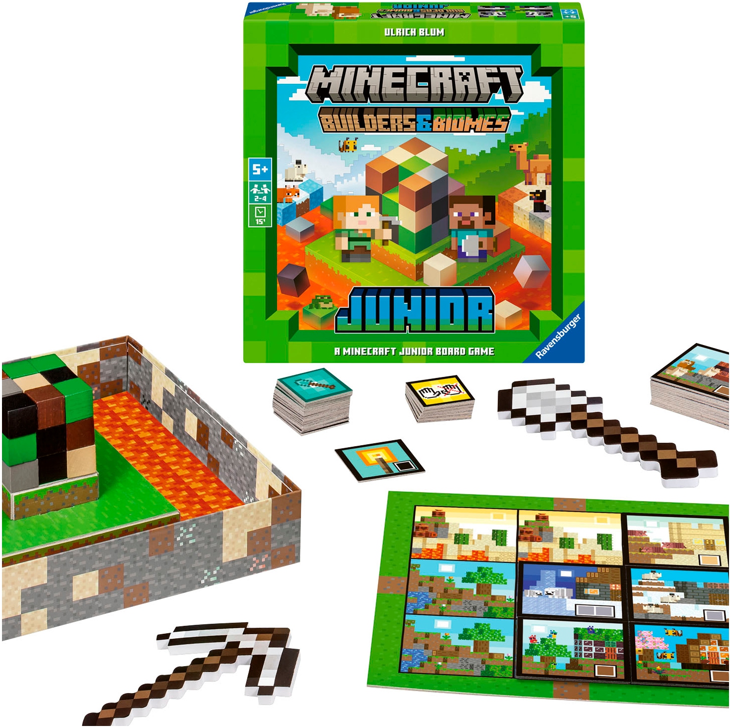 Ravensburger Spiel »Minecraft Builders & Biomes Junior«, Made in Europe