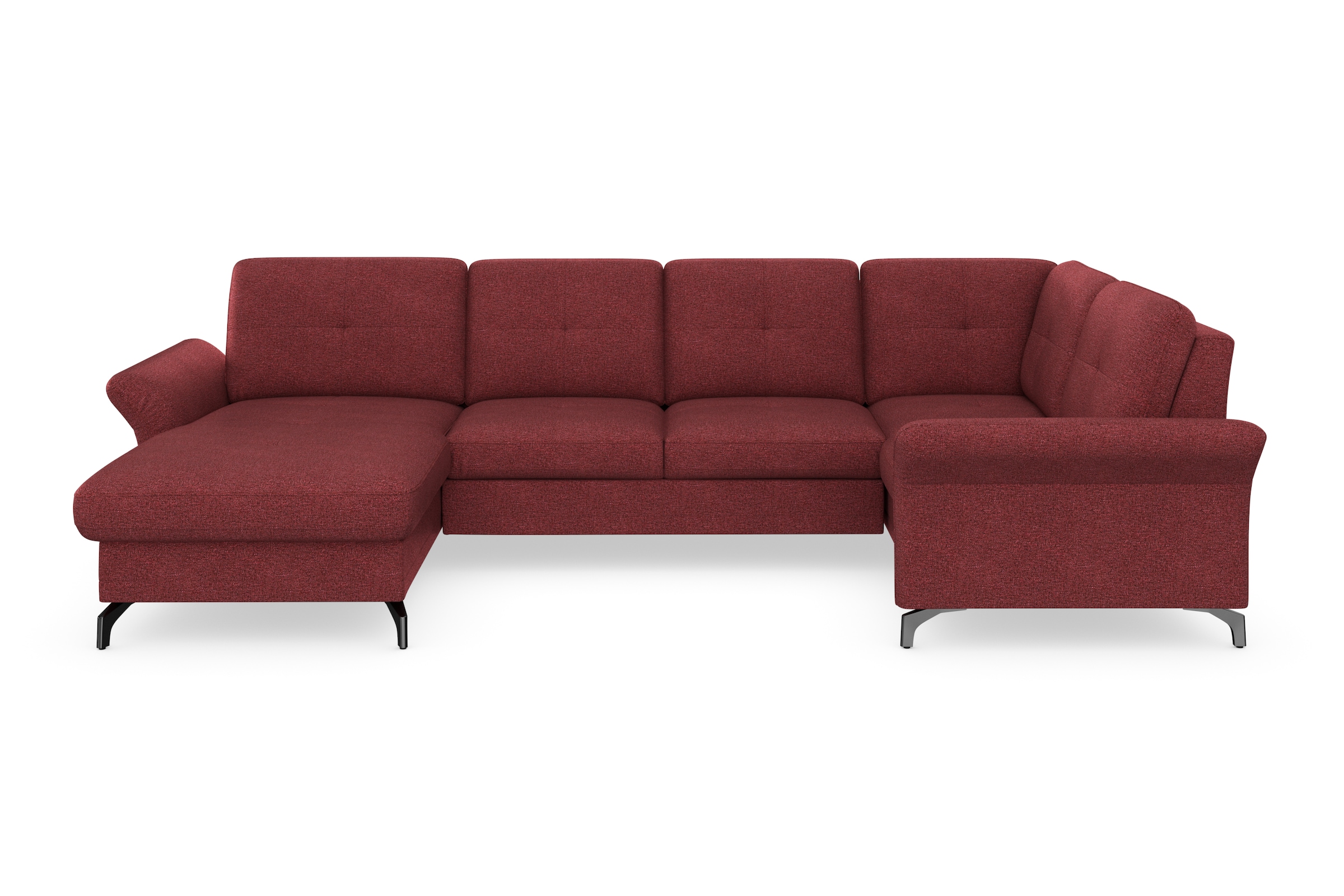 Home affaire Wohnlandschaft »Calando U-Form« wahlweise mit Bettfunktion, Be günstig online kaufen