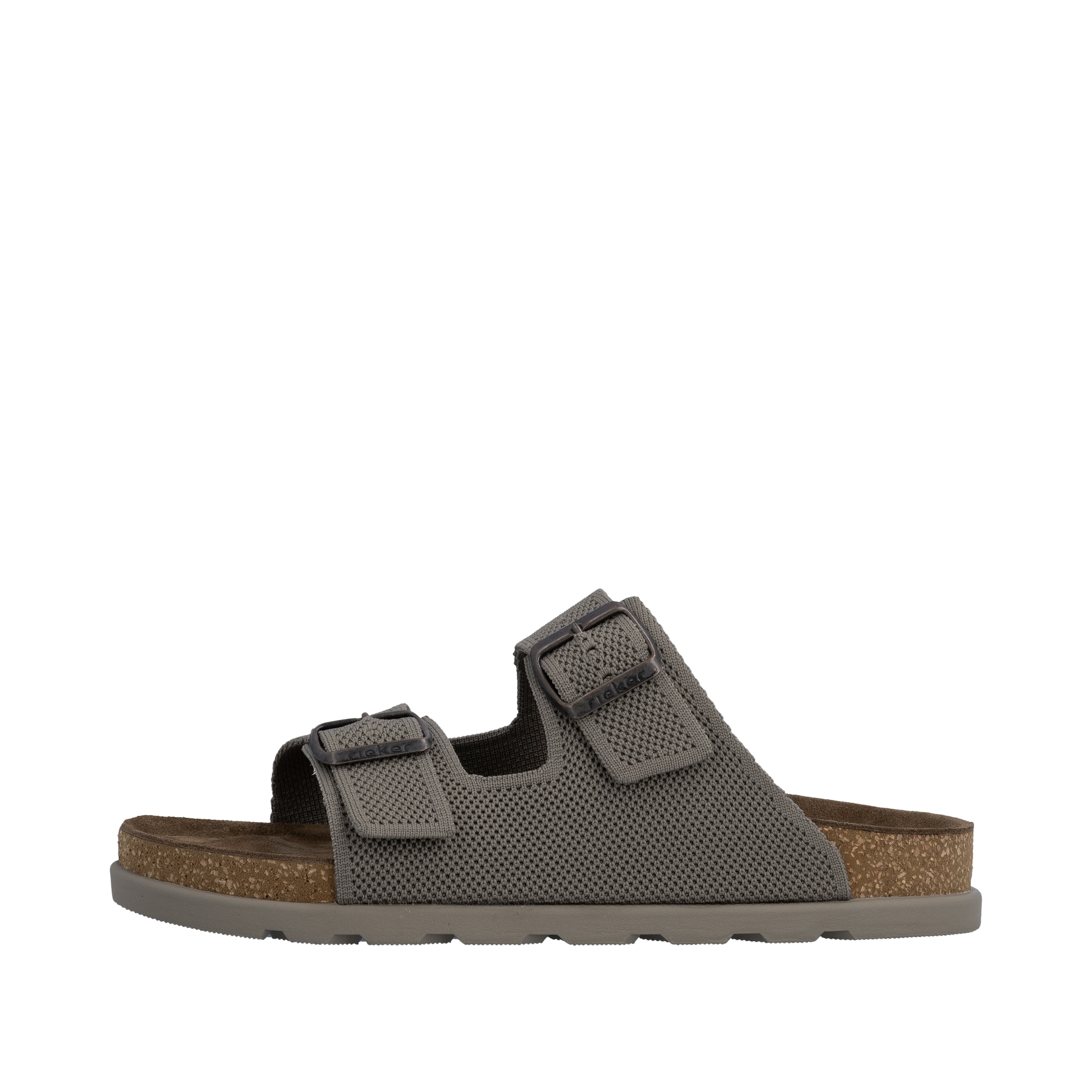 Rieker Pantolette  Sommerschuh, Strandschuh, Hausschuh, Urlaubsschuh mit zwei Schnallen