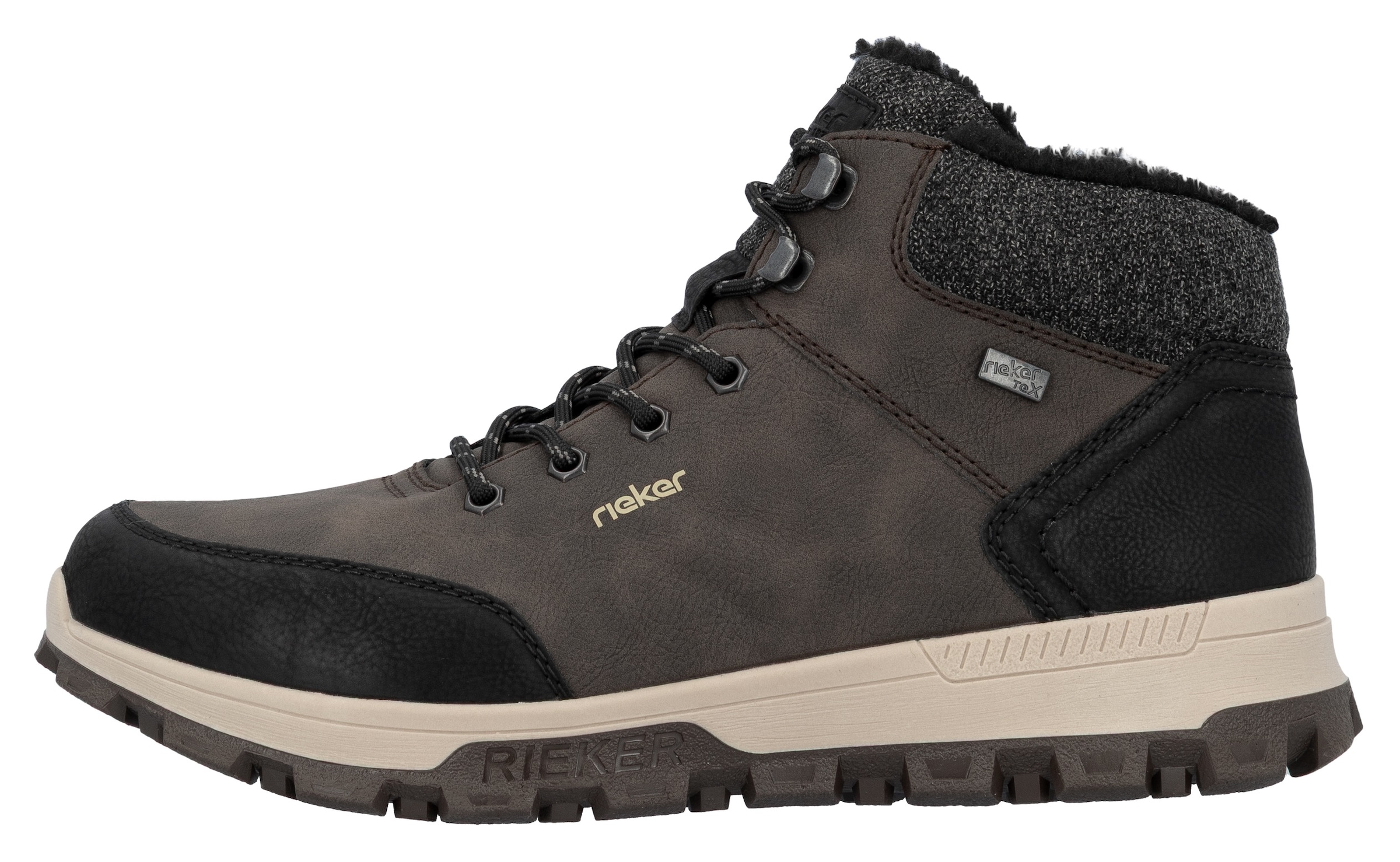 Rieker Winterboots, mit komfortabler SoftFoam-Innensohle, Freizeitschuh, Schnürschuh