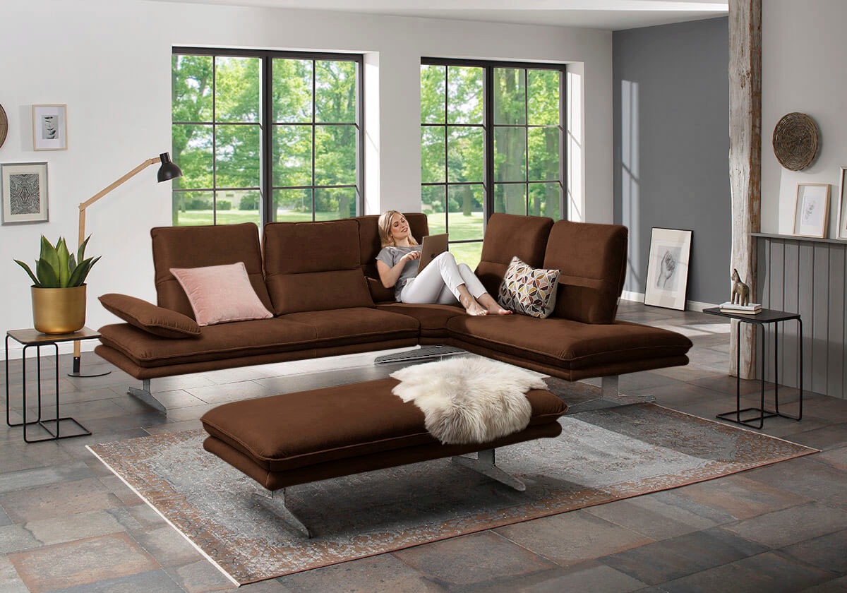 W.SCHILLIG Ecksofa »broadway, Designsofa, mit tollem Sitzkomfort, L-Form«, günstig online kaufen