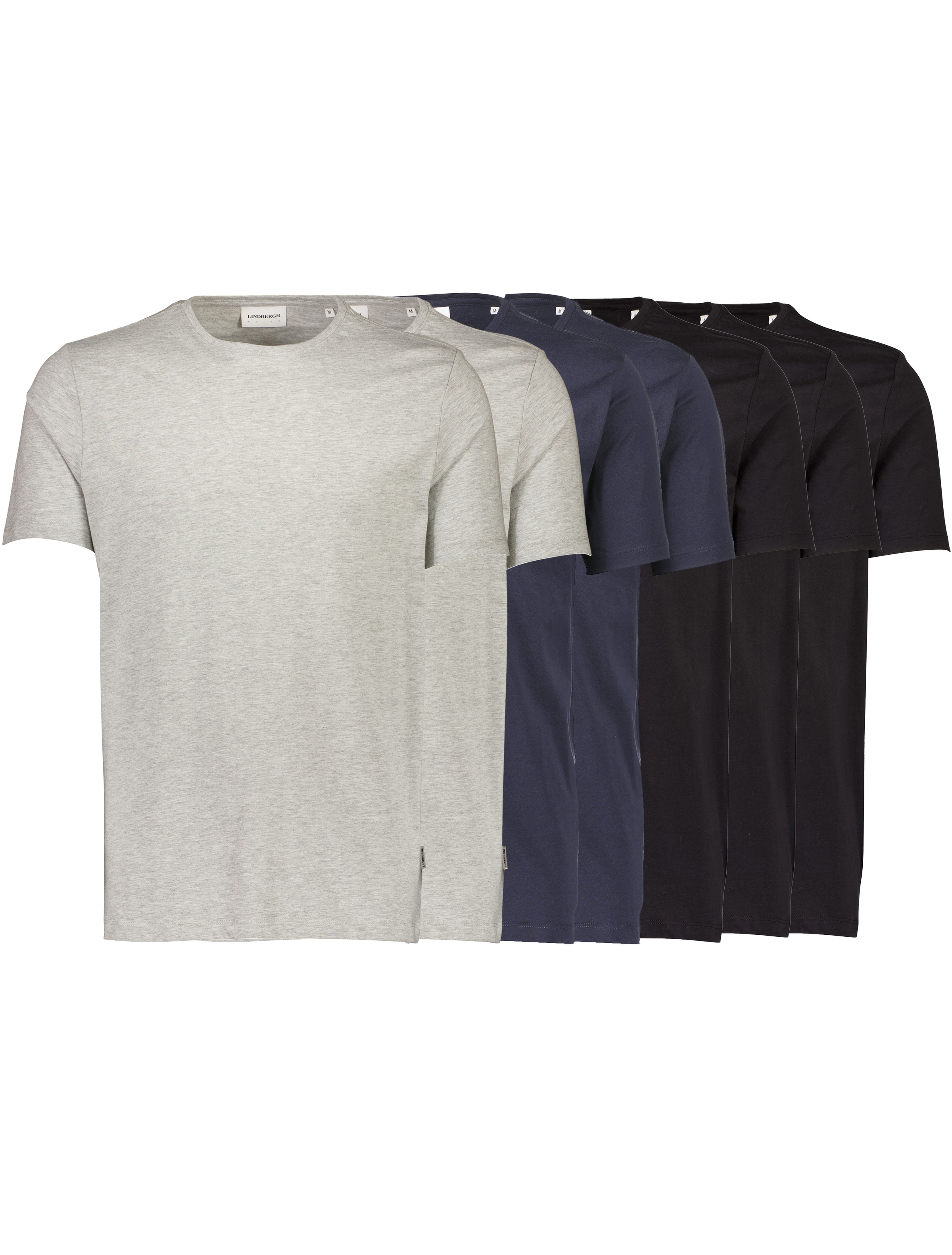 LINDBERGH Kurzarmshirt 7er-Pack Sommershirts / unifarben / Rundhals