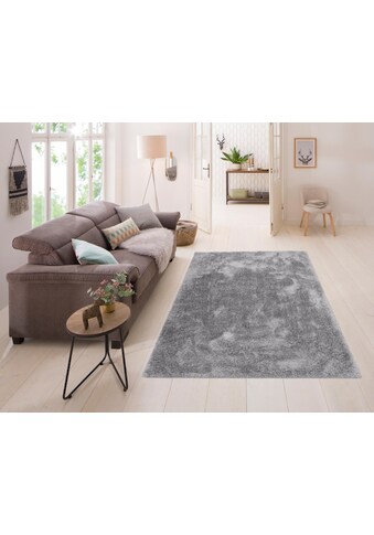 Home affaire Hochflor-Teppich »Malin«, rechteckig, 43 mm Höhe, Uni-Farben, leicht... kaufen