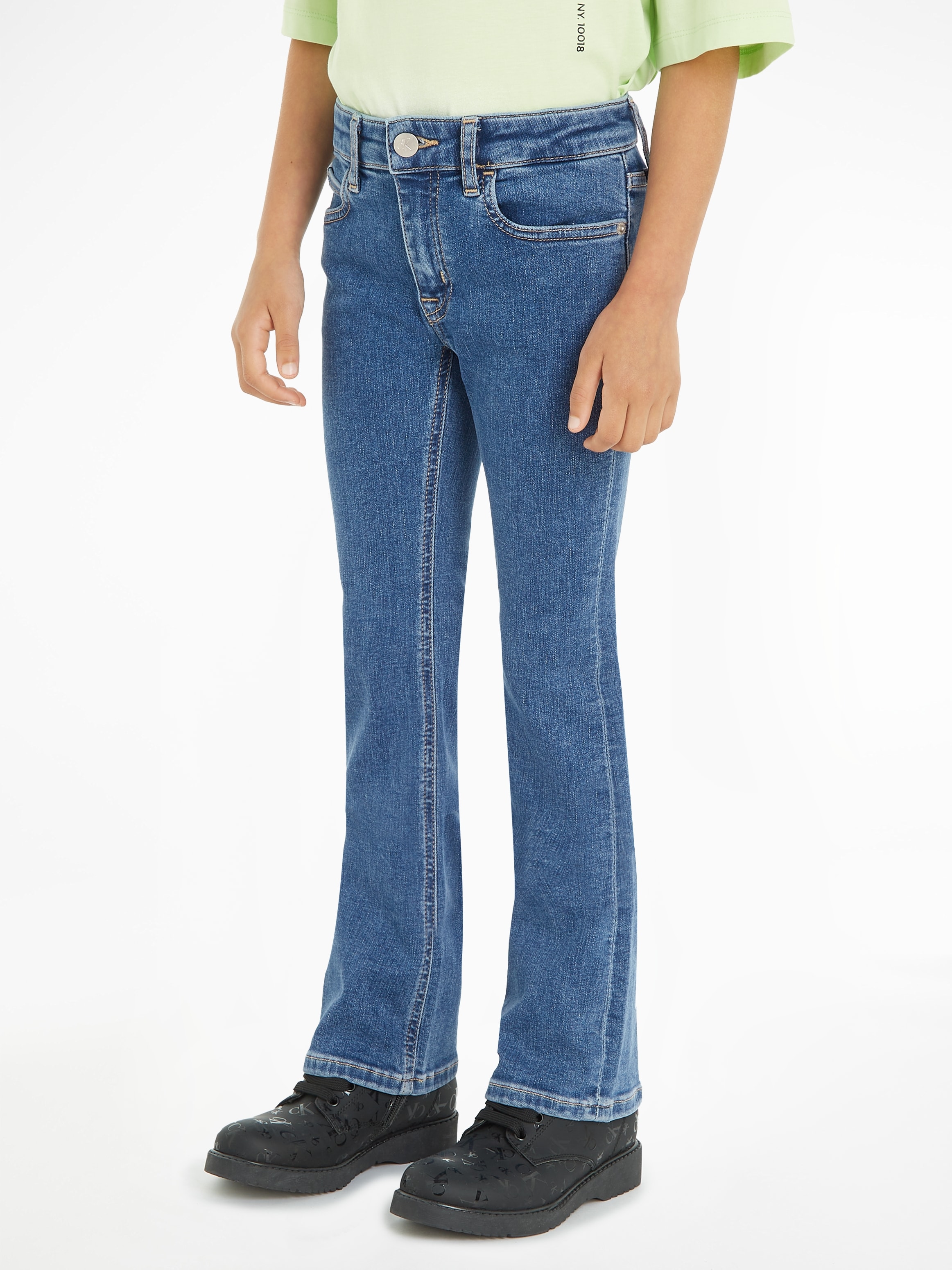 ESS Jeans »FLARE Klein für bis bestellen Schlagjeans STRETCH«, Kinder Jahre 16 BLUE Calvin