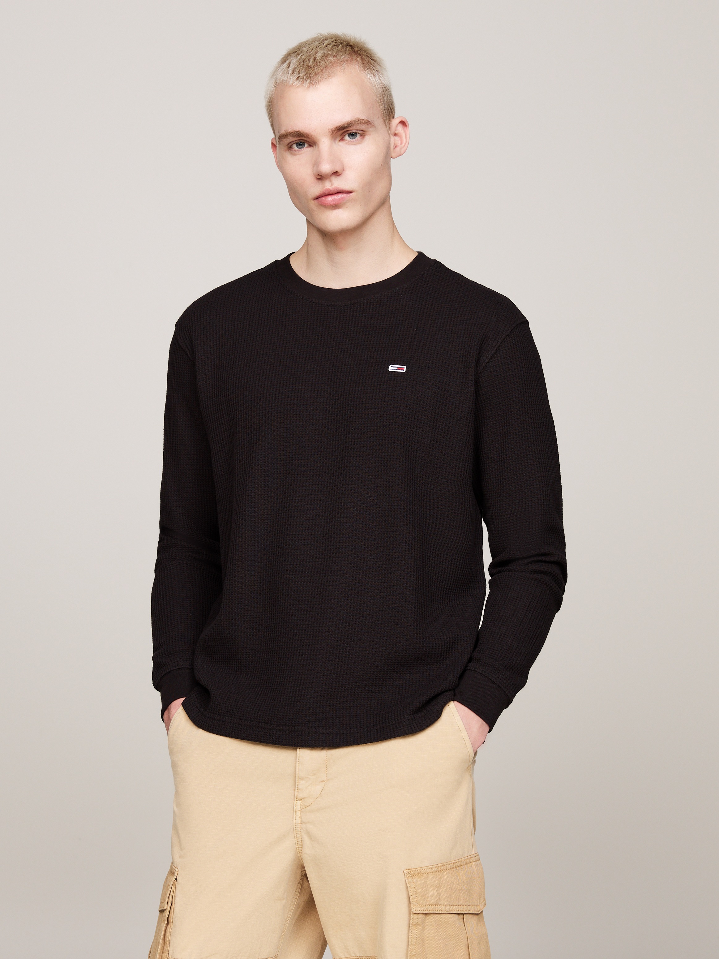 Tommy Jeans Longsleeve »TJM REG WAFFLE L/S TEE«