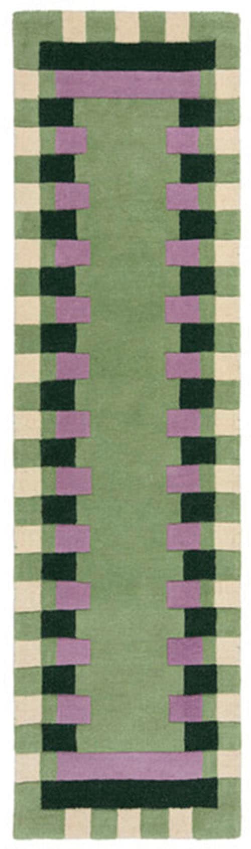 FLAIR RUGS Wollteppich »Kai Wool Border« rechteckig 10 mm Höhe Kai Wool Border Läufer Teppich
