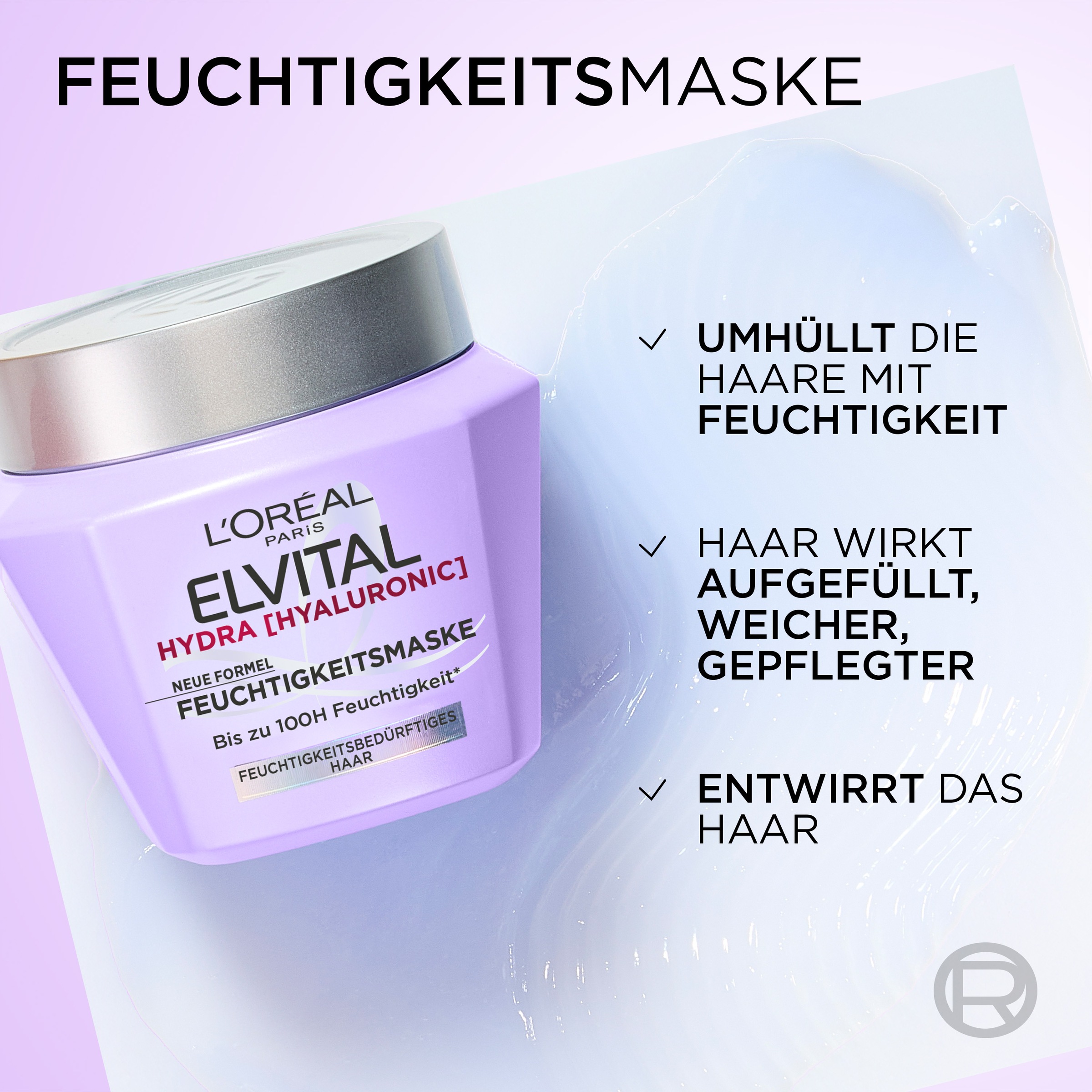 L'ORÉAL PARIS Haarmaske »ELVITAL HYDRA MASKE« für feuchtigkeitsbedürftiges Haaar