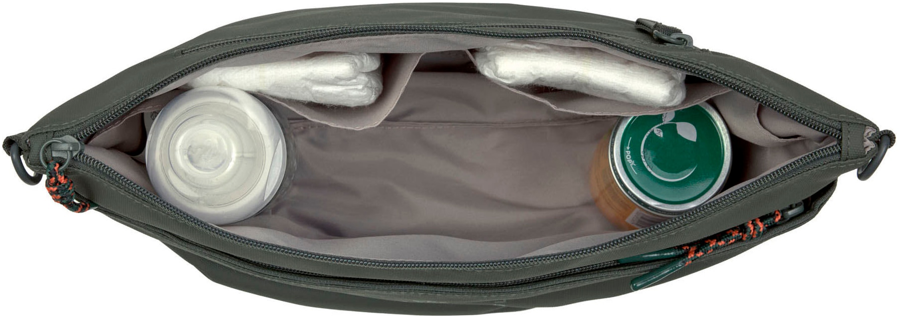 LÄSSIG Kinderwagen-Tasche »Green Label, Buggy Bum Bag, dark olive«, mit Kinderwagenbefestigung