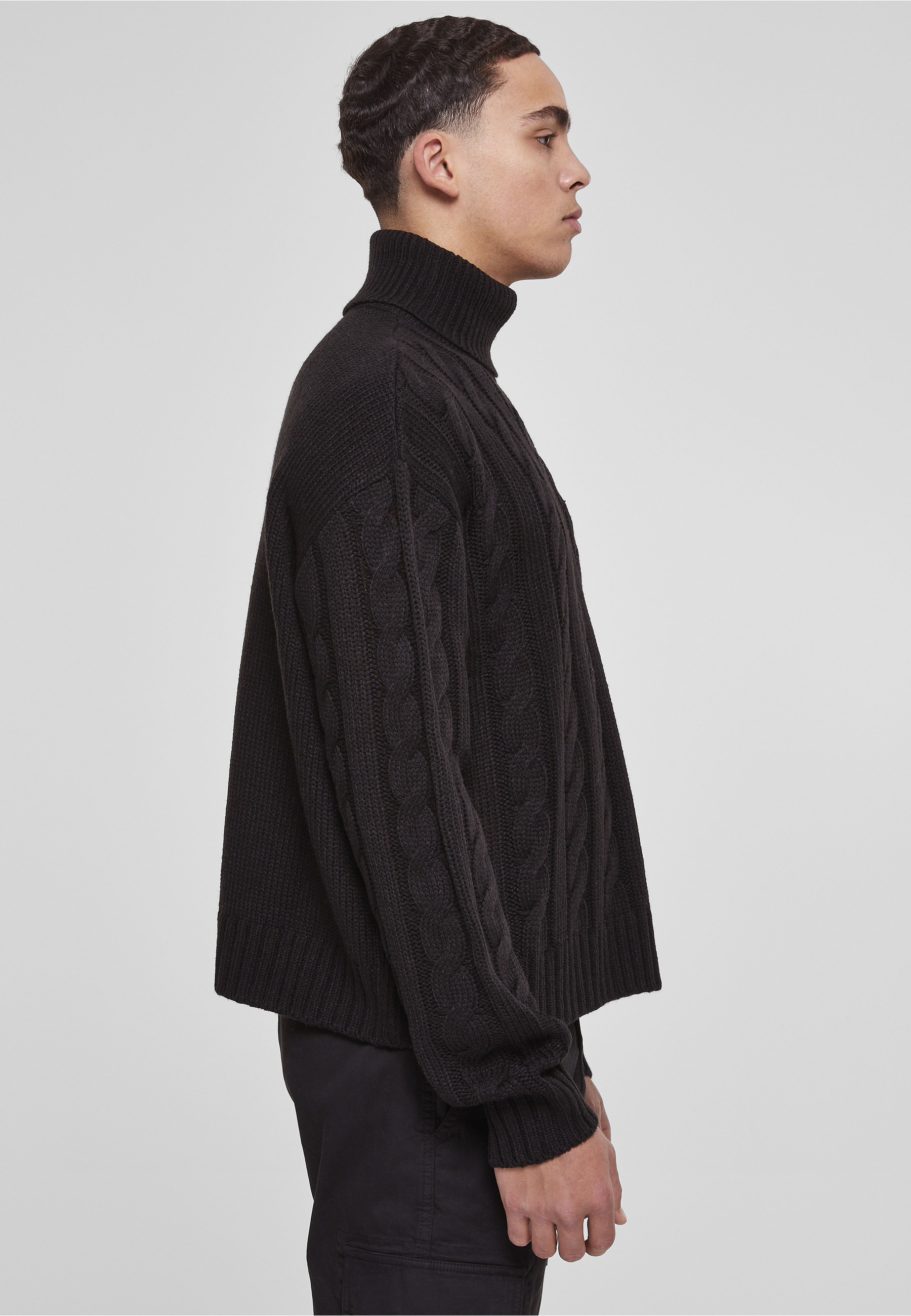 URBAN CLASSICS Rundhalspullover »Urban Classics Herren Boxy Roll Neck Sweater« 1 Stk.