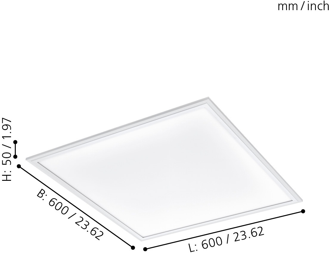 EGLO Deckenleuchte »SALOBRENA-A«, 1 flammig, Leuchtmittel LED-Board   LED f günstig online kaufen