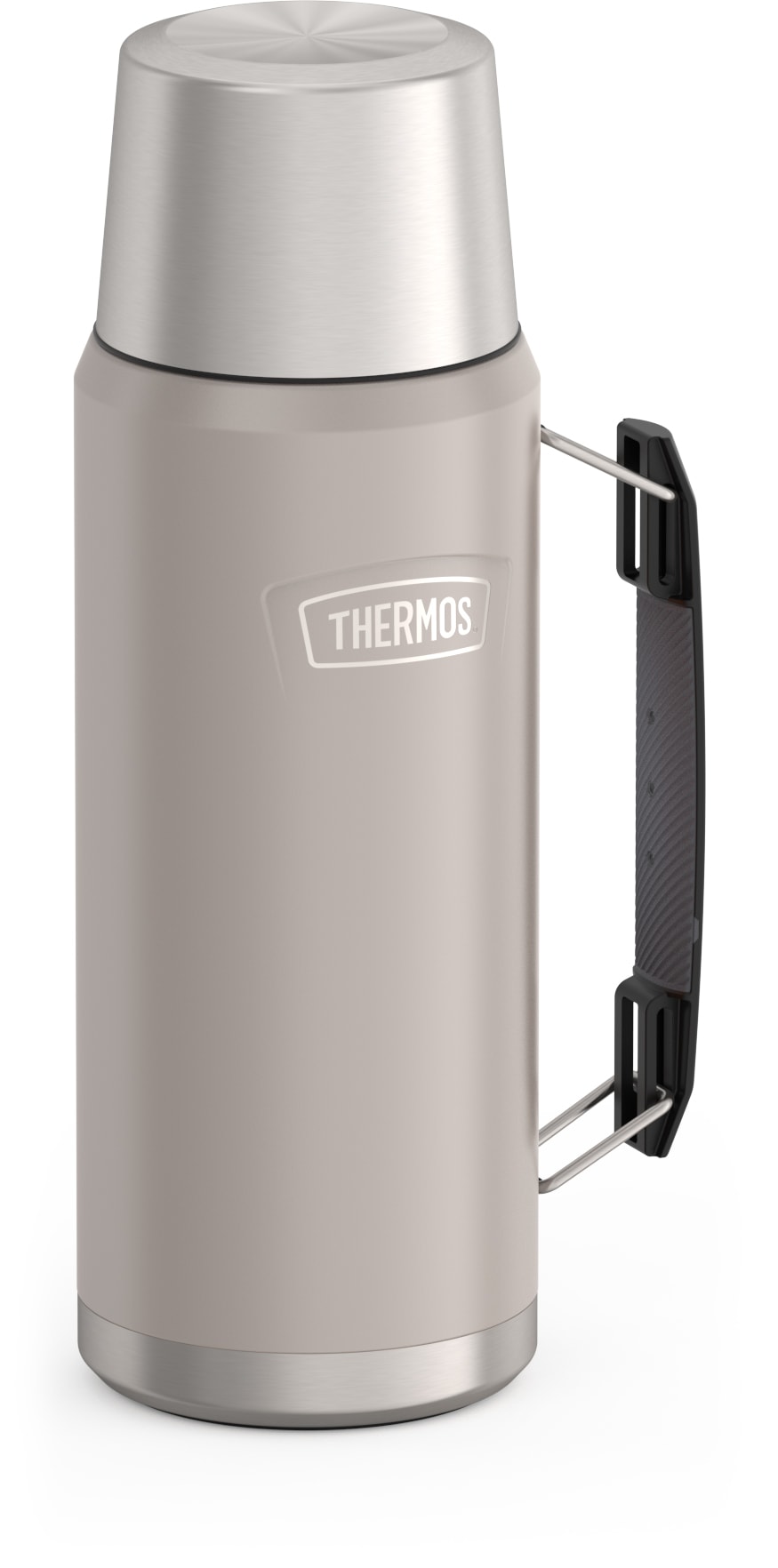 THERMOS Isolierflasche »ICON BEVERAGE BOTTLE, Edelstahlkörper, spülmaschinenfest« 1,2l, 24h heiß & 24h kalt,  Twist & Pour Lid, isolierter Trinkbecher