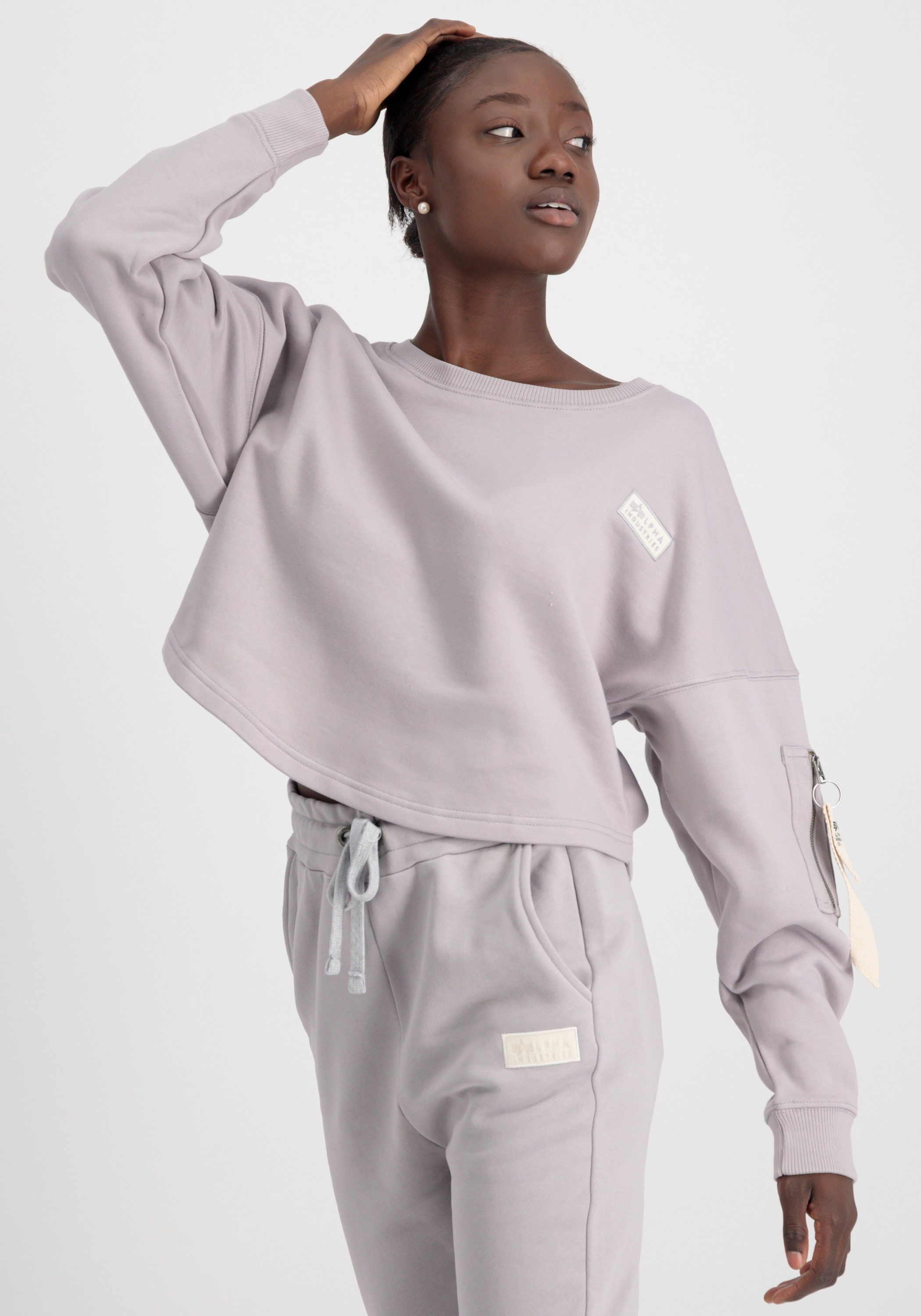 Alpha Industries Sweater »Organics Cropped OS Sweater Wmn«