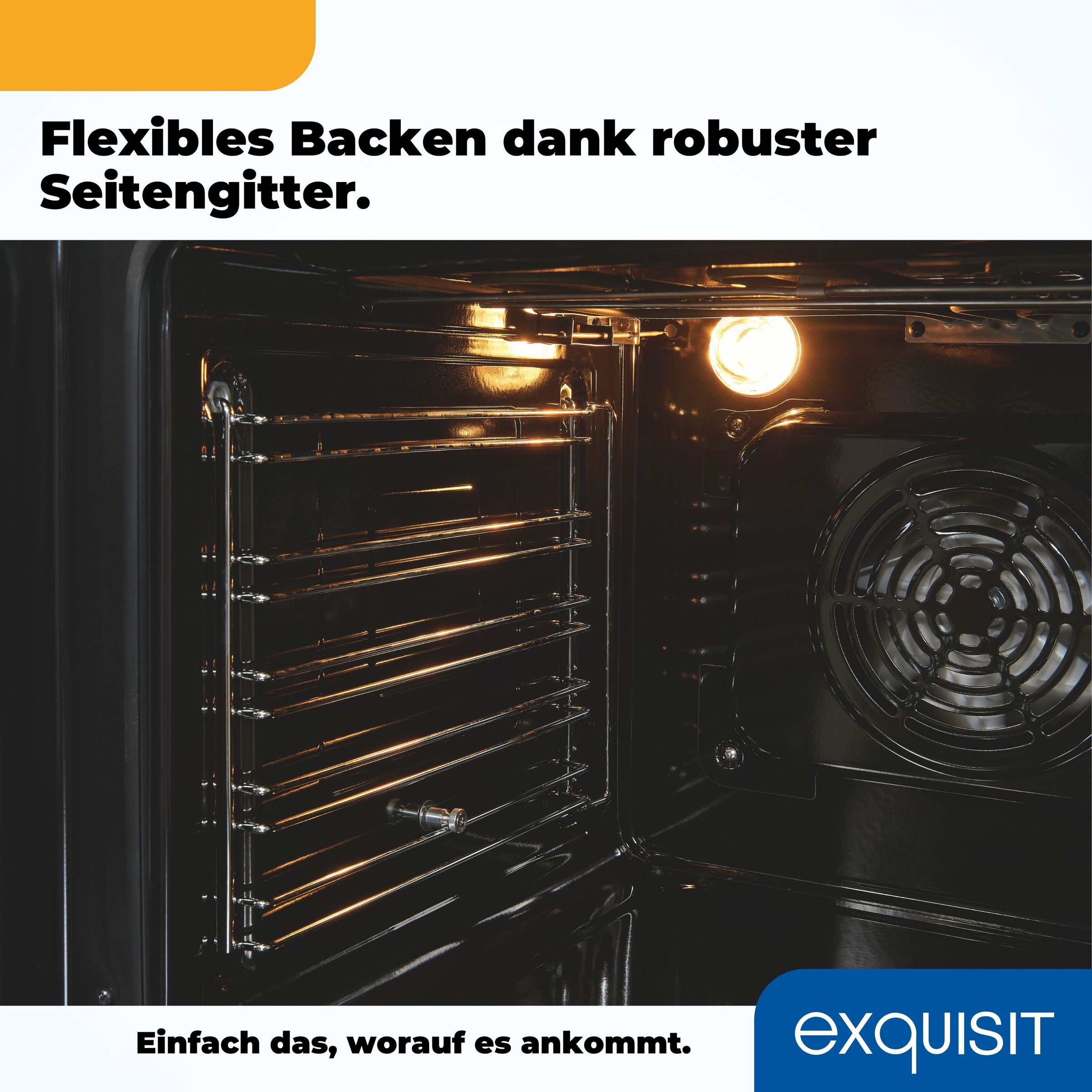 exquisit Elektro-Herd-Set »EHE157-UBZ-020«, mit Teleskopauszug nachrüstbar