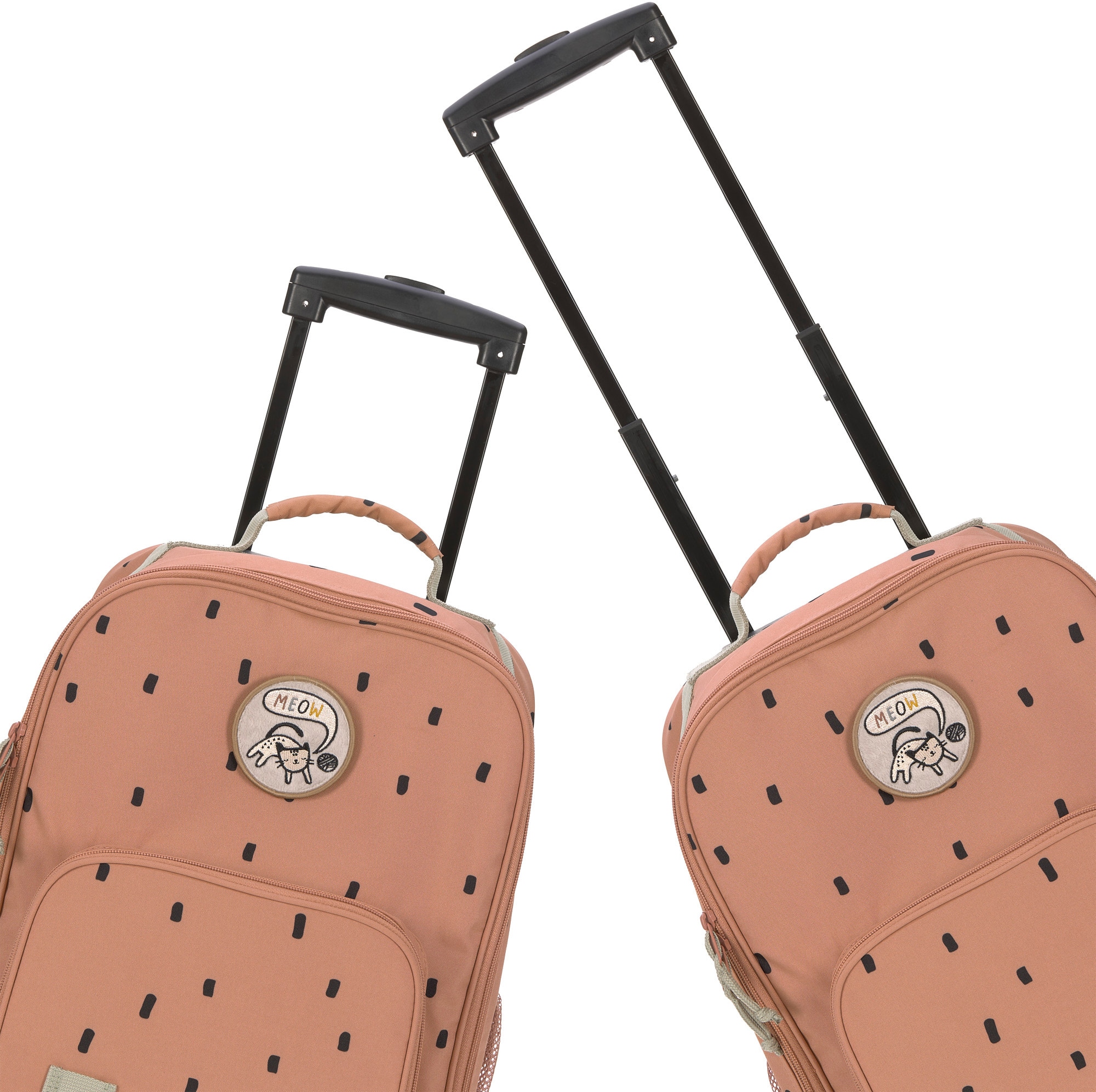 LÄSSIG Kinderkoffer »Happy Prints, Trolley, Caramel«, 2 Rollen