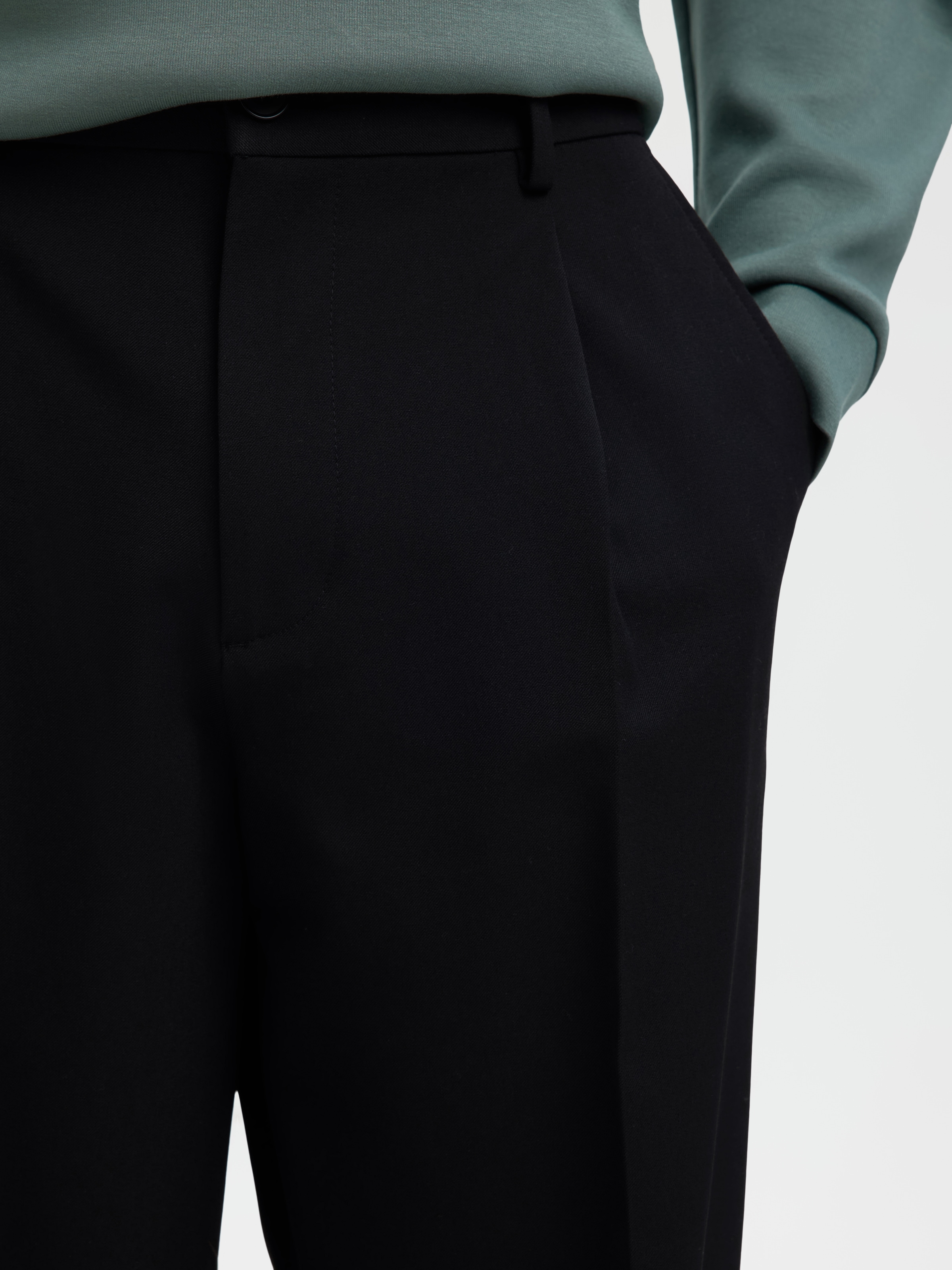 SELECTED Stoffhose »SLH220-LOOSE FINN FLEX PANTS NOOS«  Materialmix, locker geschnitten
