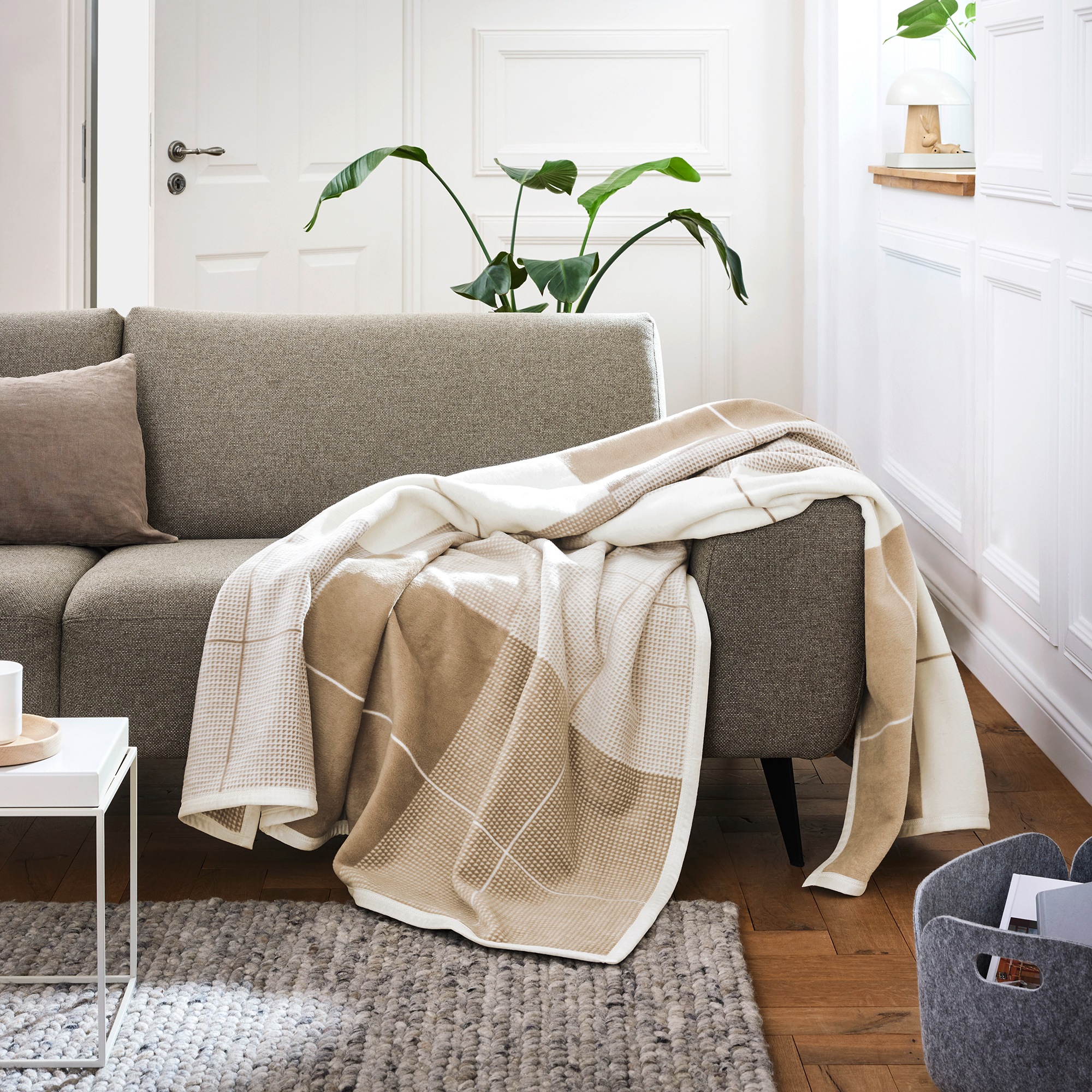 IBENA Wohndecke »Wohndecke Amalfi«, im zeitlosen Karo-Design günstig online kaufen