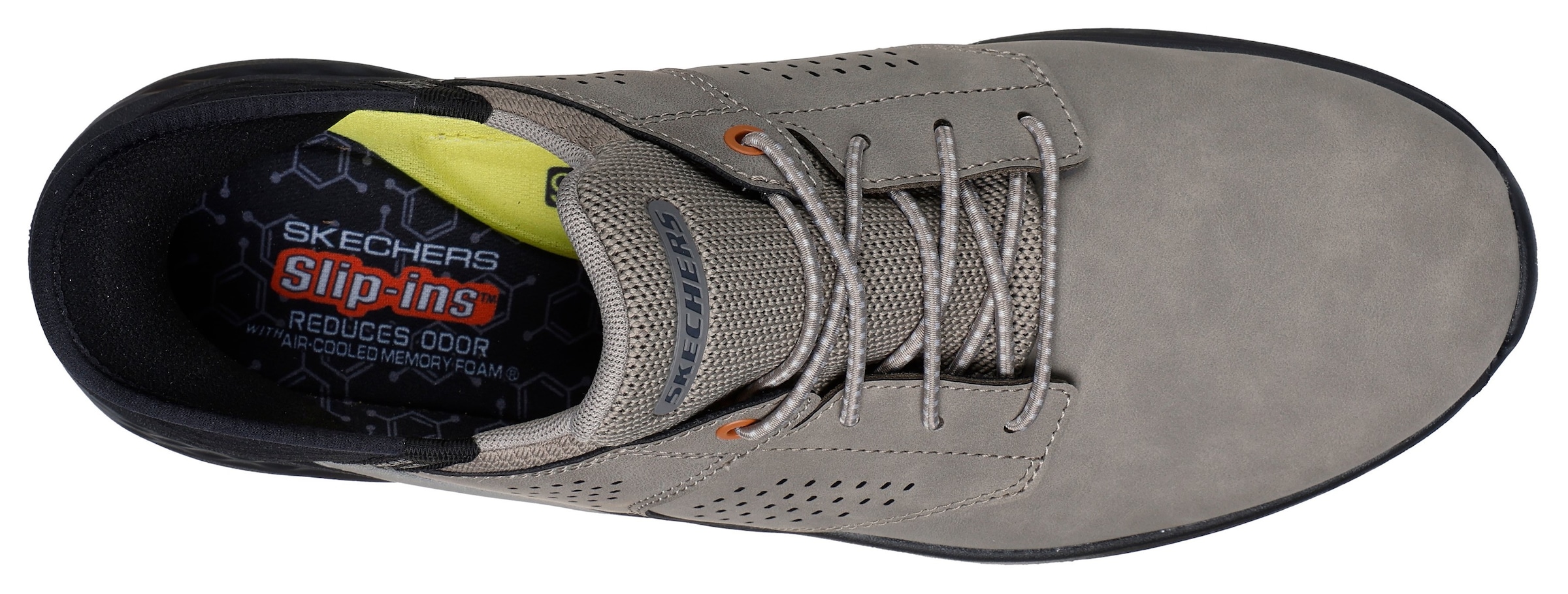 Skechers Slip-On Sneaker »SLADE«, Komfortschuh mit komfortablem Heel Pillow™ Fersenkissen