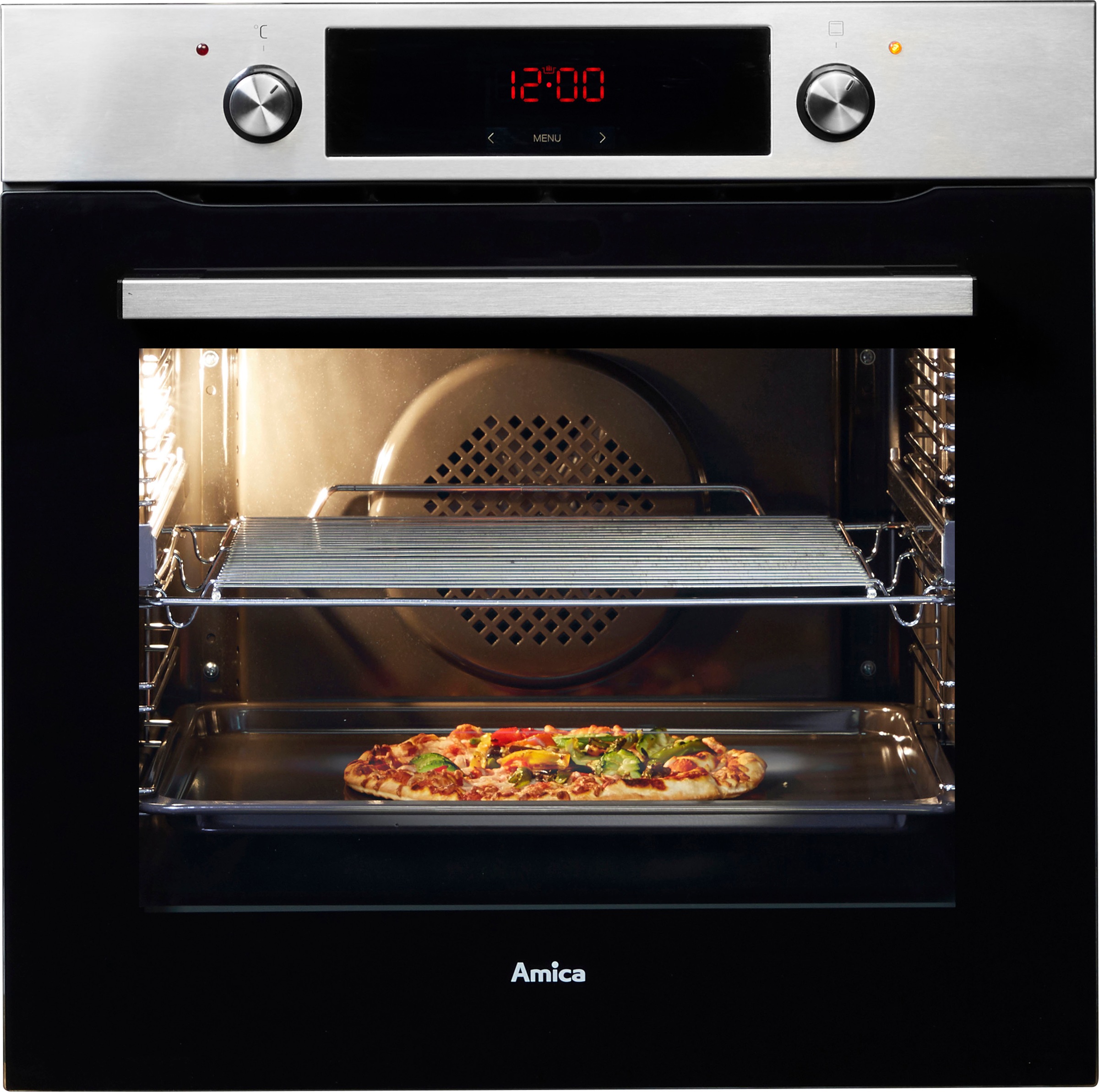 4. Bild von Amica Einbaubackofen »EBX 943 110 E«, EBX 943 110 E, mit 1-fach-Teleskopauszug, Steam Clean