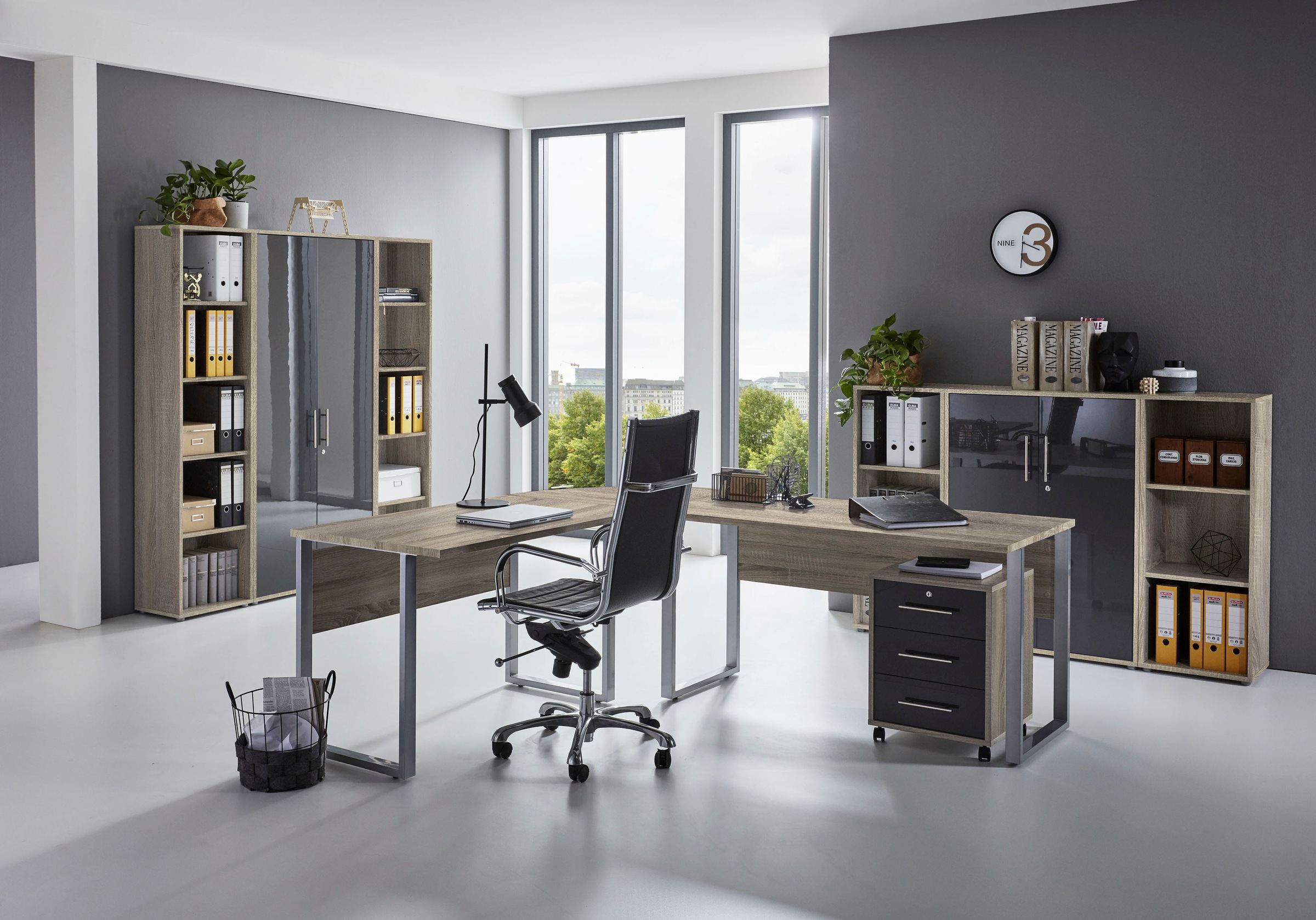 BMG Möbel Büromöbel-Set "Tabor Office", (Set, 10 tlg.) günstig online kaufen