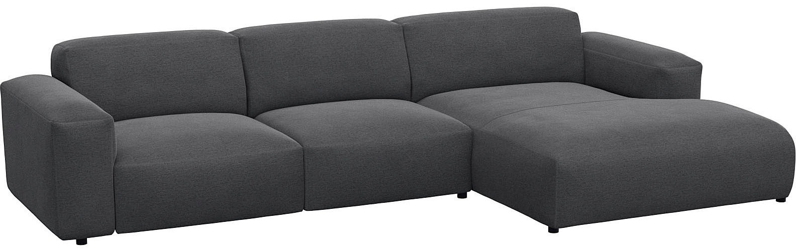 FLEXLUX Ecksofa »Lucera bequem und komfortabel durch hochwertigen Sitzaufbau, L-Form«, modern & anschmiegsam, Kaltschaum, Stahl-Wellenunterfederung