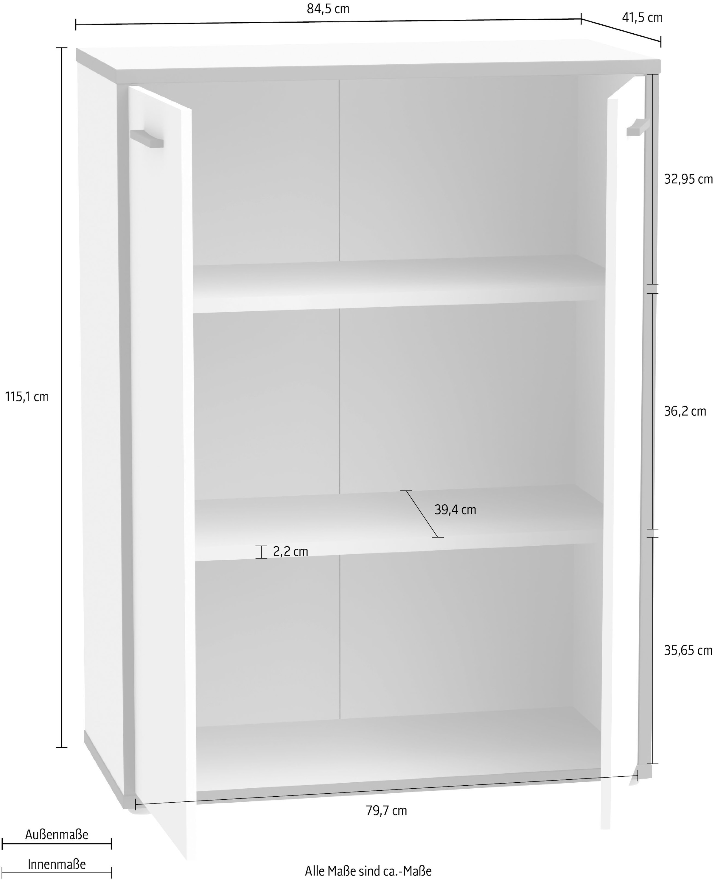 FORTE Kommode »Keflav« Breite 84,5 cm