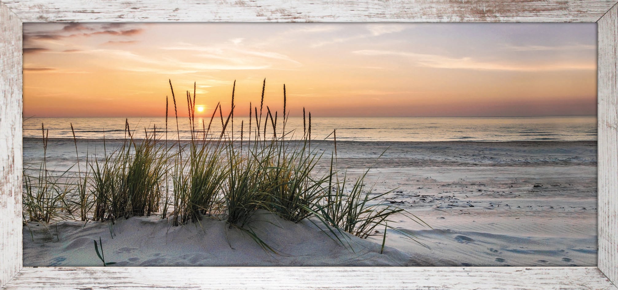 Bönninghoff Bild mit Rahmen »Strand, Sonnenuntergang« 1 Stk. tlg. günstig online kaufen