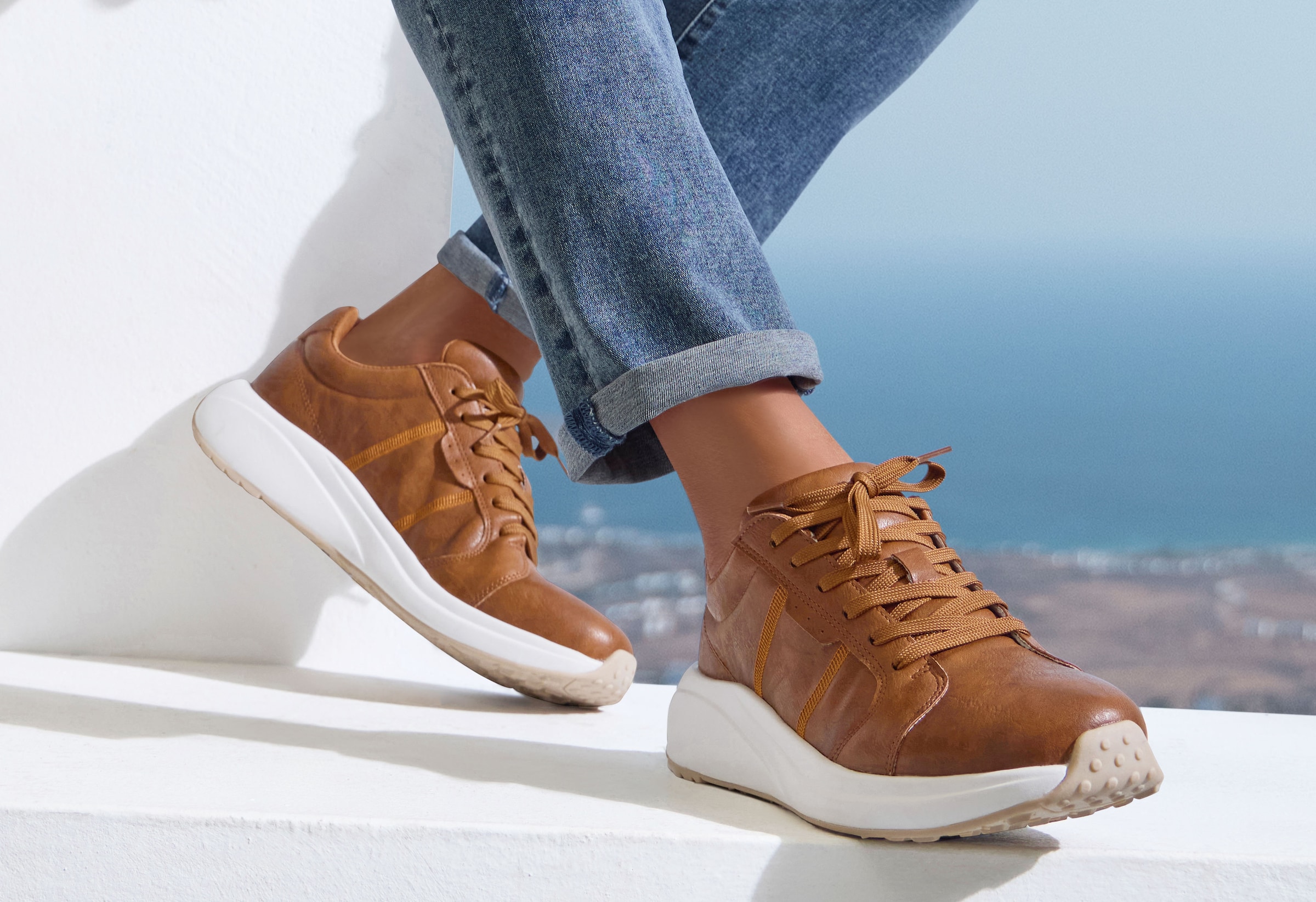 John Devin Sneaker »Schnürschuh, Freizeitschuh, Halbschuh, Turnschuh, Schnürhalbschuh«  NEU mit modischer Sohle VEGAN