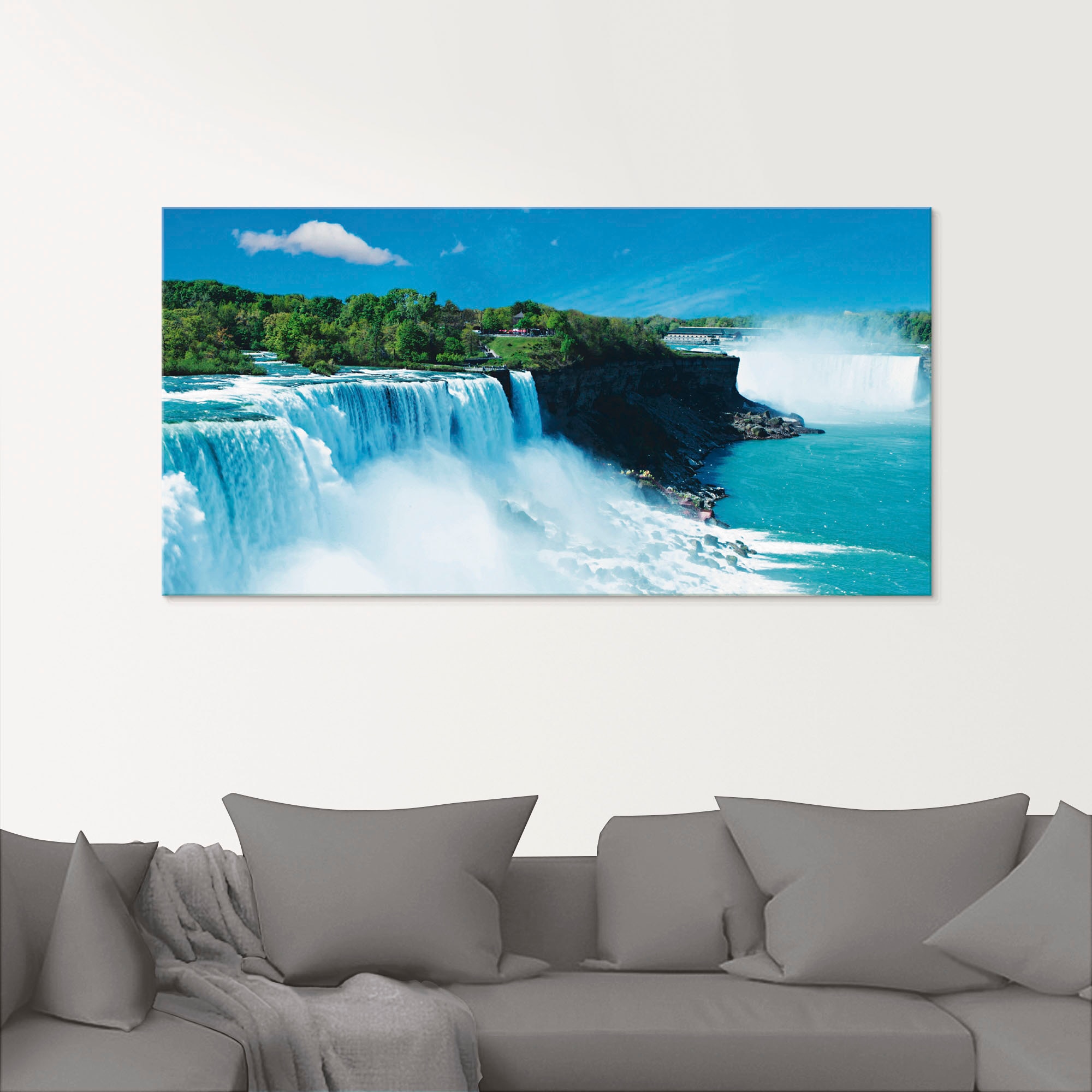 Artland Glasbild »Niagara«, Gewässer, (1 St.), in verschiedenen Größen