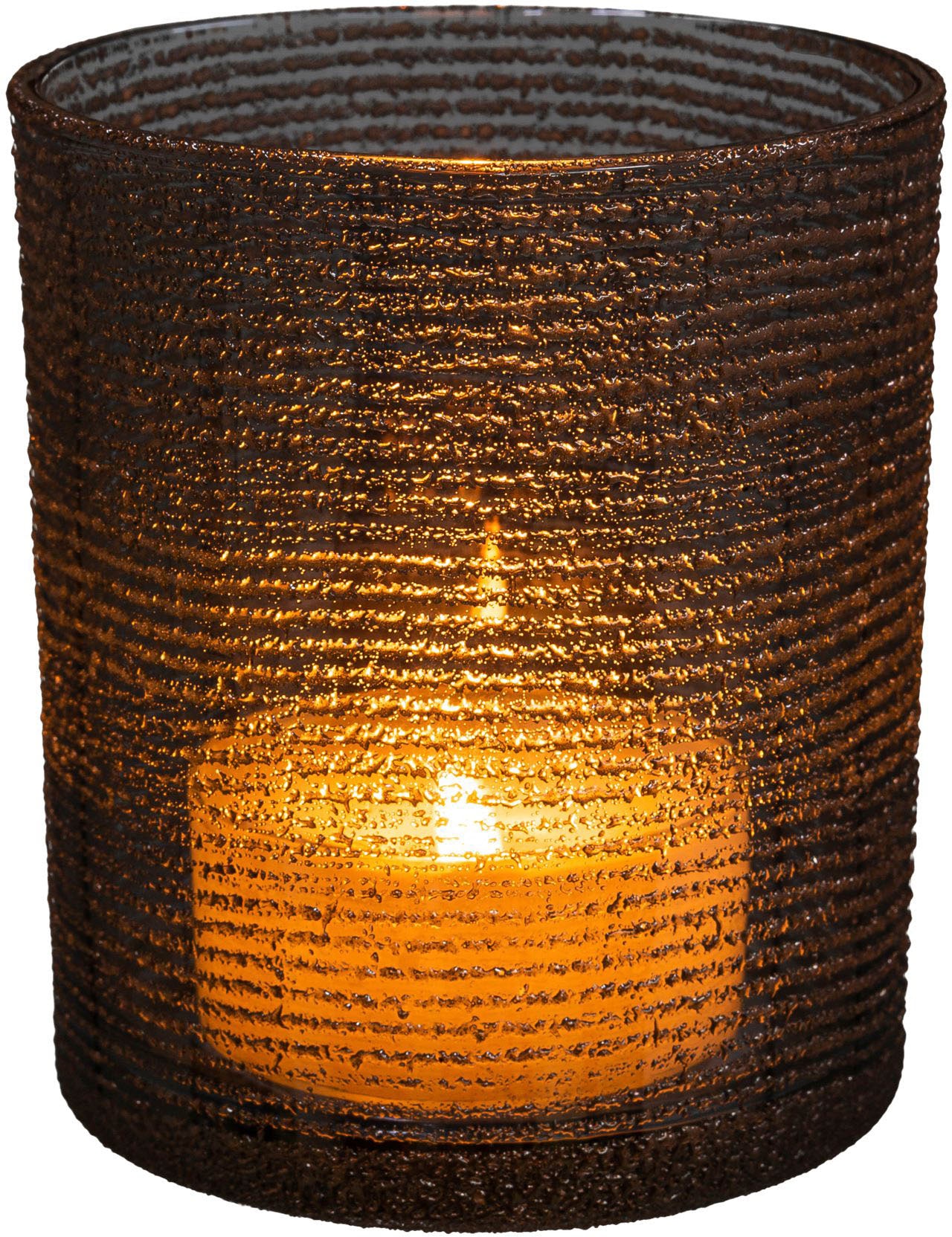 »Kerzenhalter (Set, Ayva«, mit St.), edler Oberflächenstruktur by bestellen Teelichthalter Home Glas, online 3 Gercke Lena aus LeGer