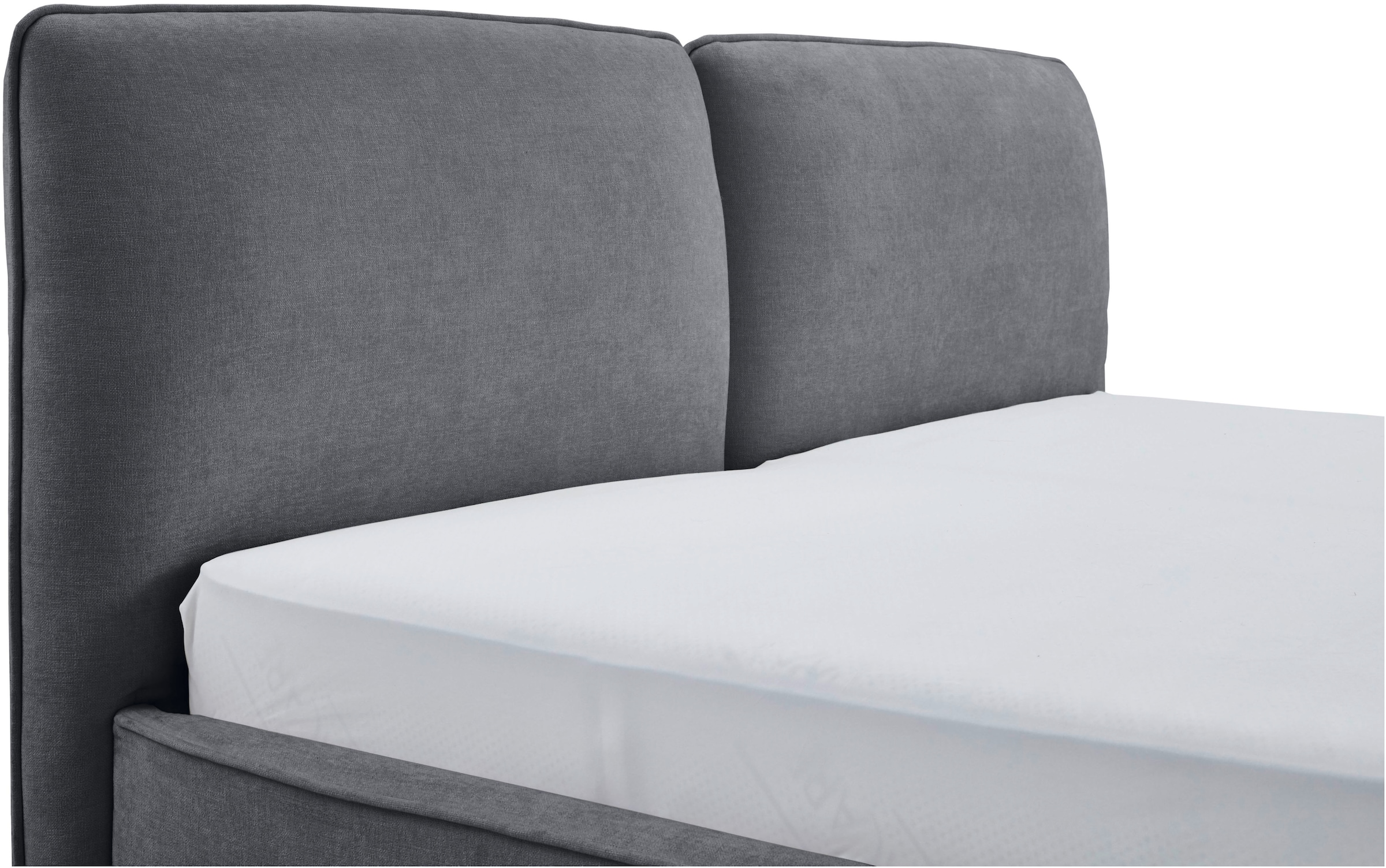 meise.möbel Polsterbett »Infinity erhältlich in verschiedenen Farben und Breiten«, mit schwarzen Metallfüßen