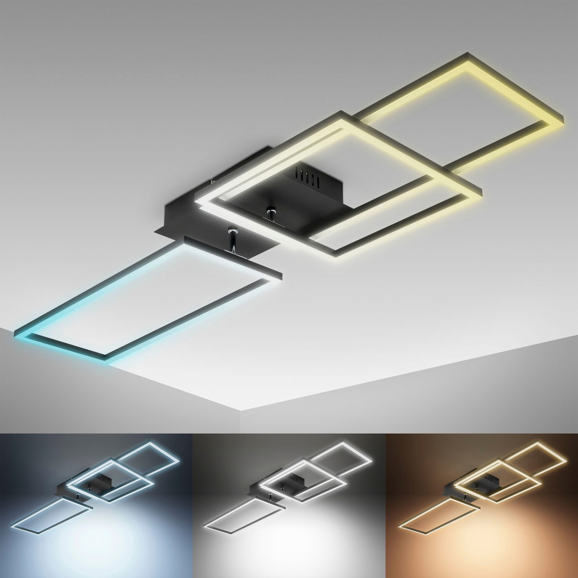 B.K.Licht LED Deckenleuchte mit Fernbedienung. LED-Platine 40 Watt, 4.000lm günstig online kaufen