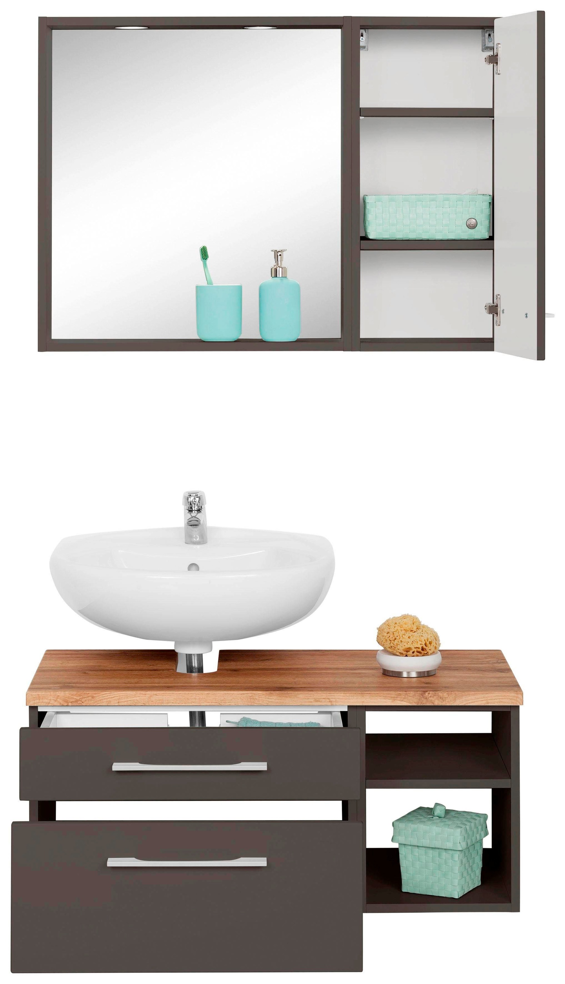 welltime Badmöbel-Set »Davos« 3 Stk. tlg. günstig online kaufen