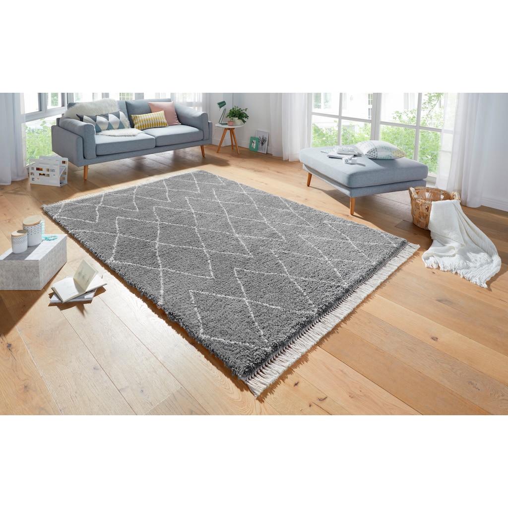 HANSE Home Hochflor-Teppich »Jade«, rechteckig