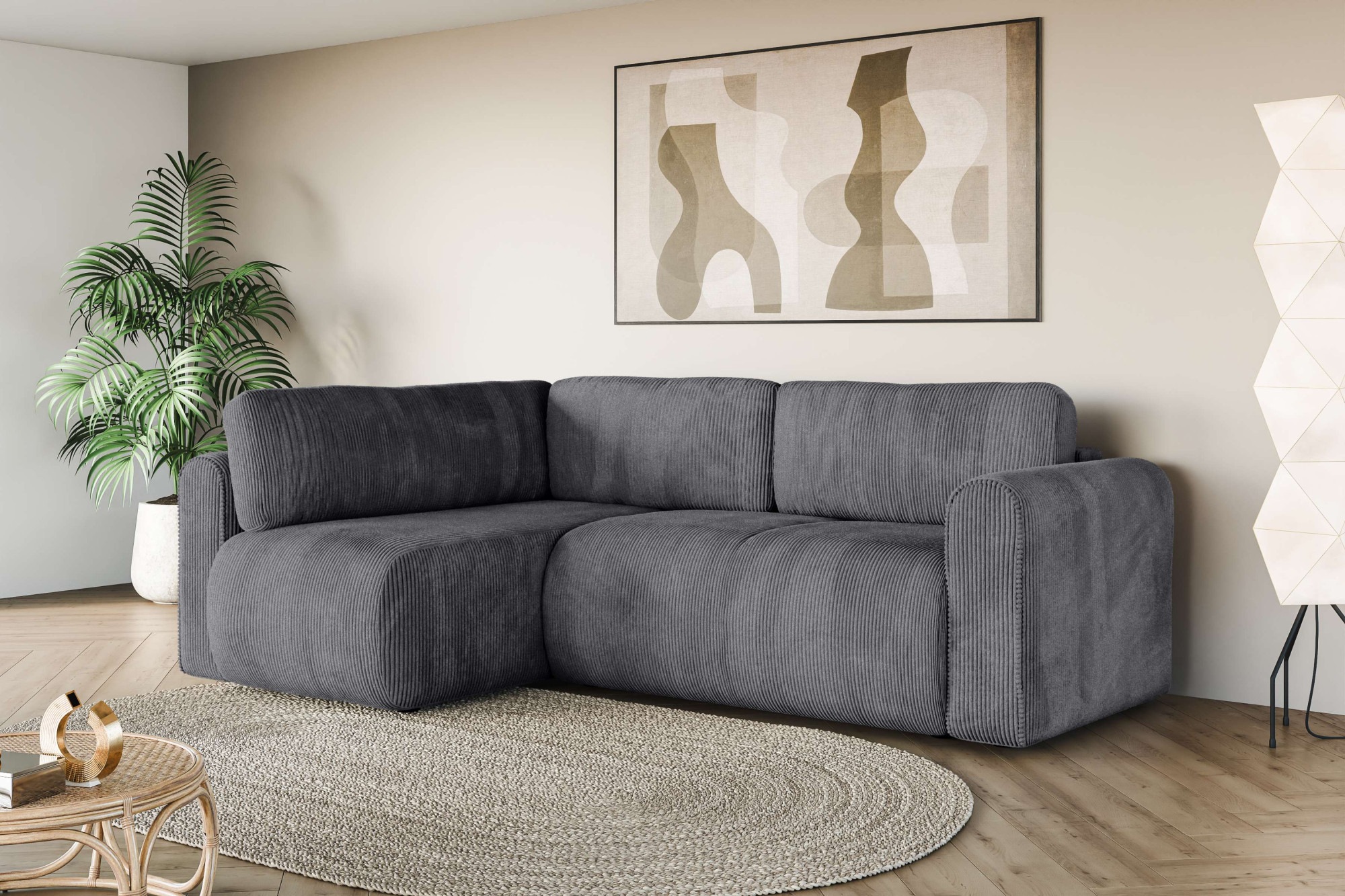 INOSIGN Ecksofa »Zacharia wahlweise Schlafsofa mit Bettkasten, B/T/H 250/16 günstig online kaufen
