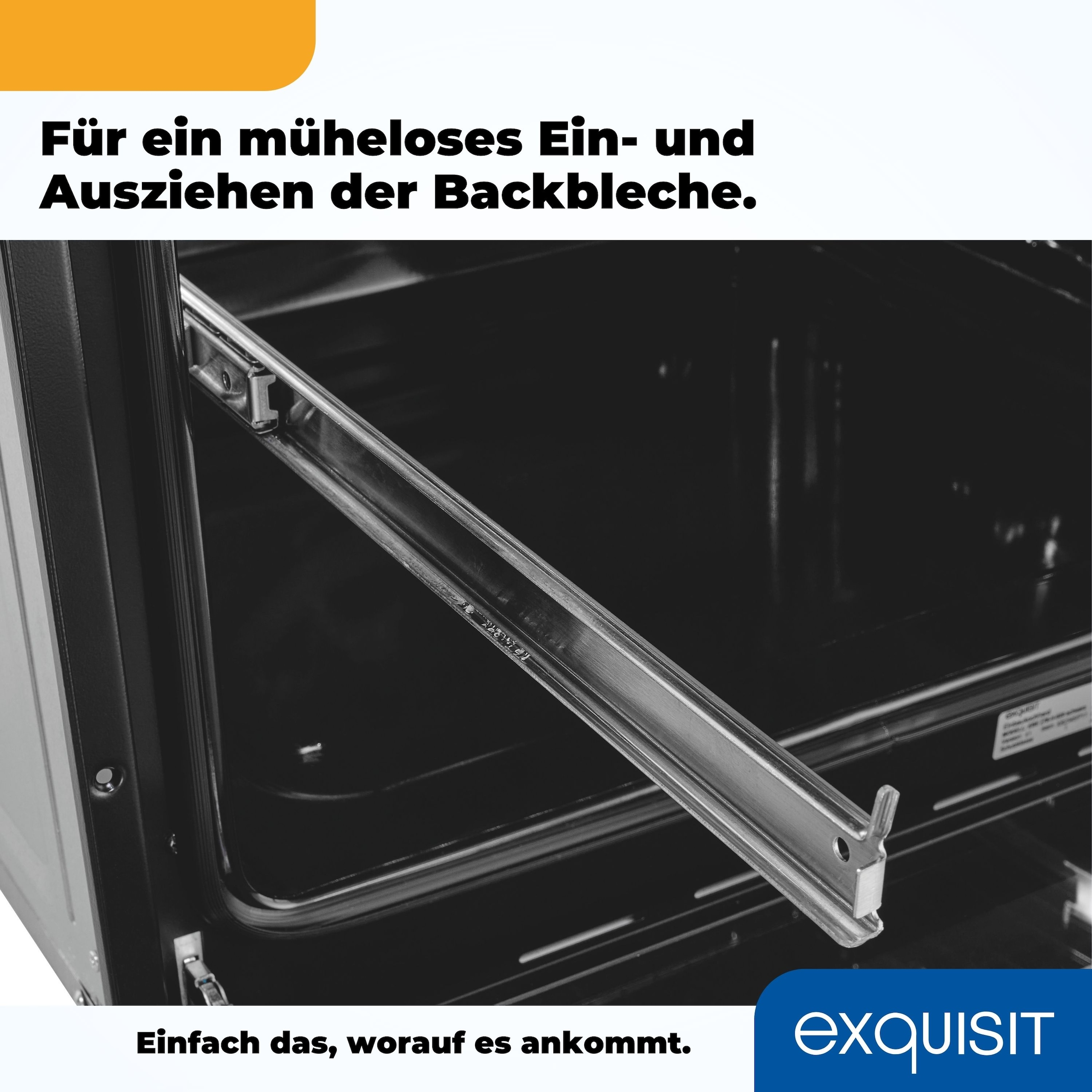 exquisit Einbaubackofen  »EBE278-H-020 schwarz«