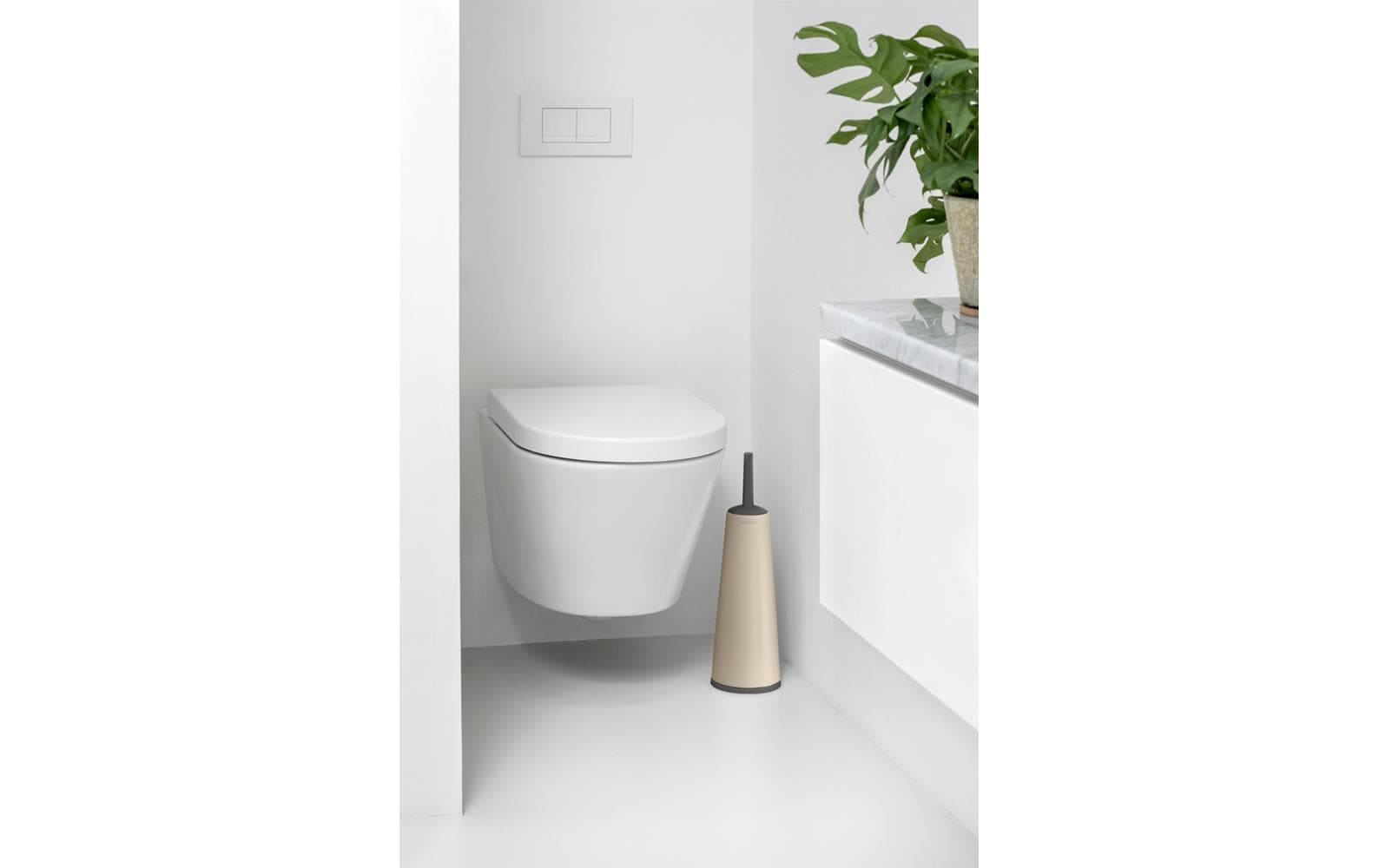 Brabantia WC-Garnitur »ReNew Beige« aus Edelstahl | Kunststoff