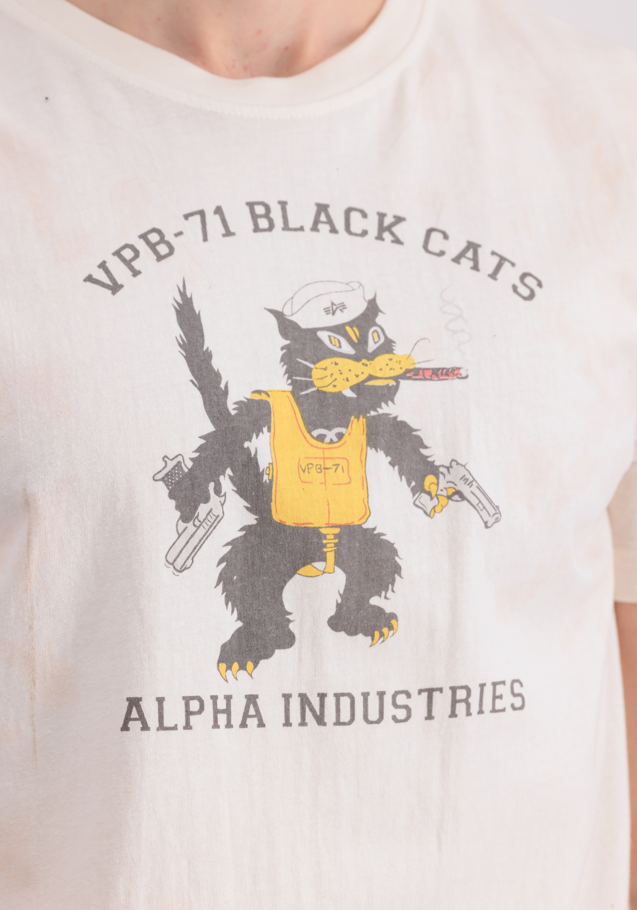 Alpha Industries T-Shirt »Alpha Industries Men - T-Shirts Black Cats T-Shirt«