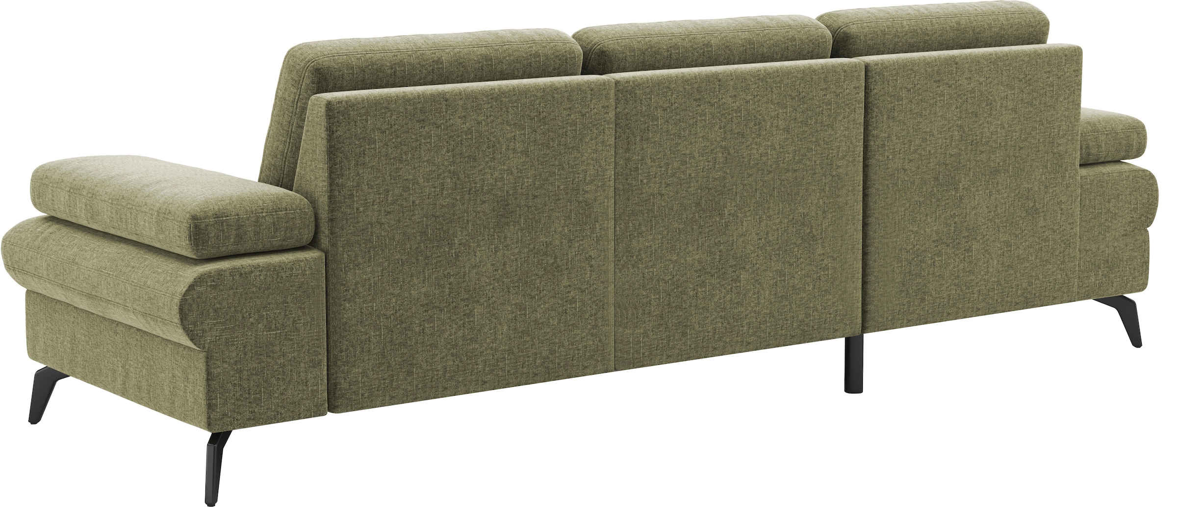 sit&more Ecksofa »Morris Jubi L-Form«, inkl. Armteilfunktion und 1 Zierkissen, wahlweise mit Bettfunktion