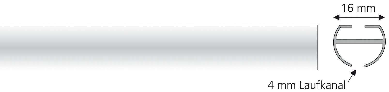 Liedeco Innenlaufprofil, (1 St.), 1-läufig im Fixmaß Ø 16 mm
