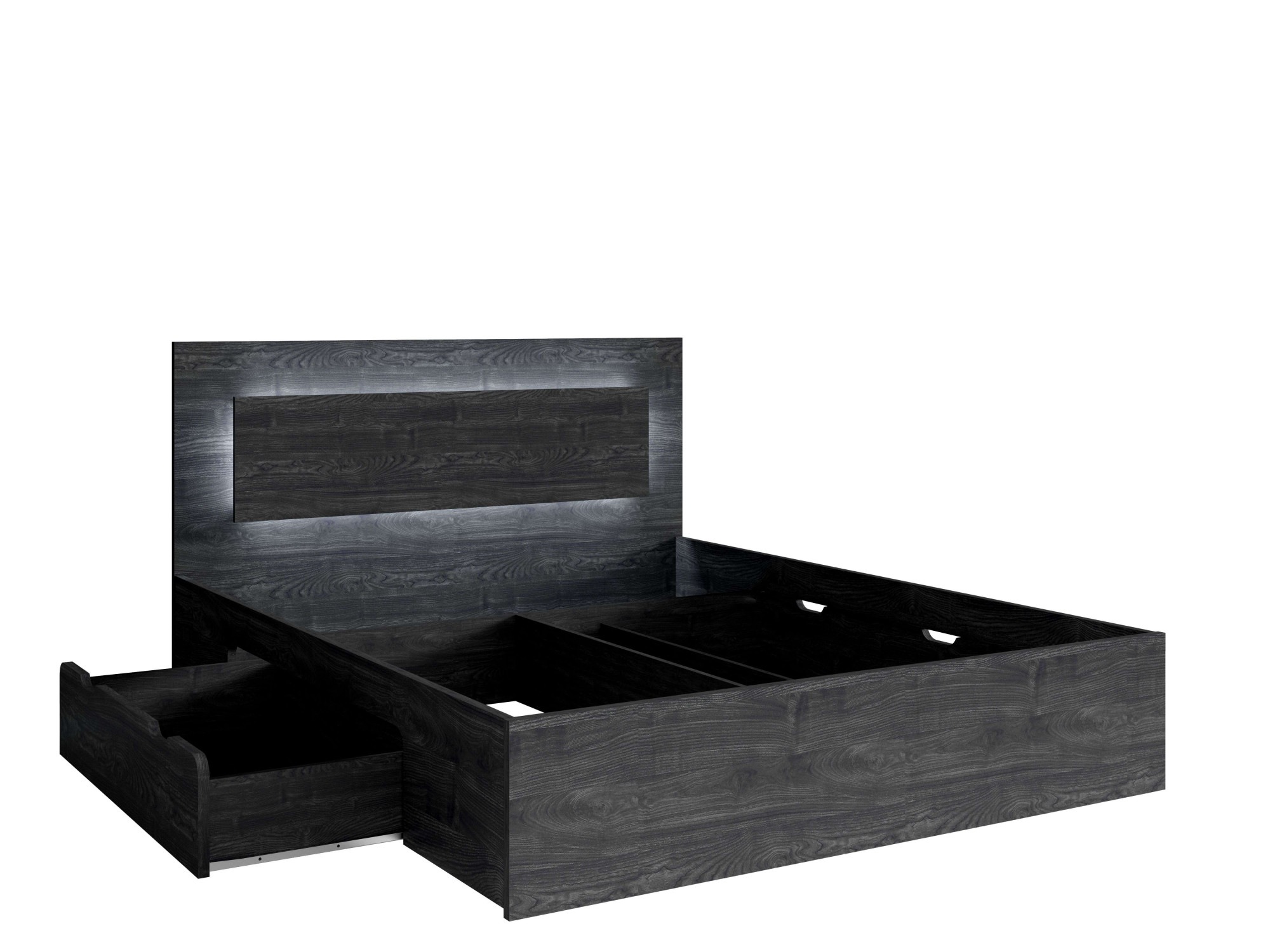 Home affaire Bett »PRESSAC mit Schubladen und Beleuchtung, in 2 Breiten - 1 günstig online kaufen