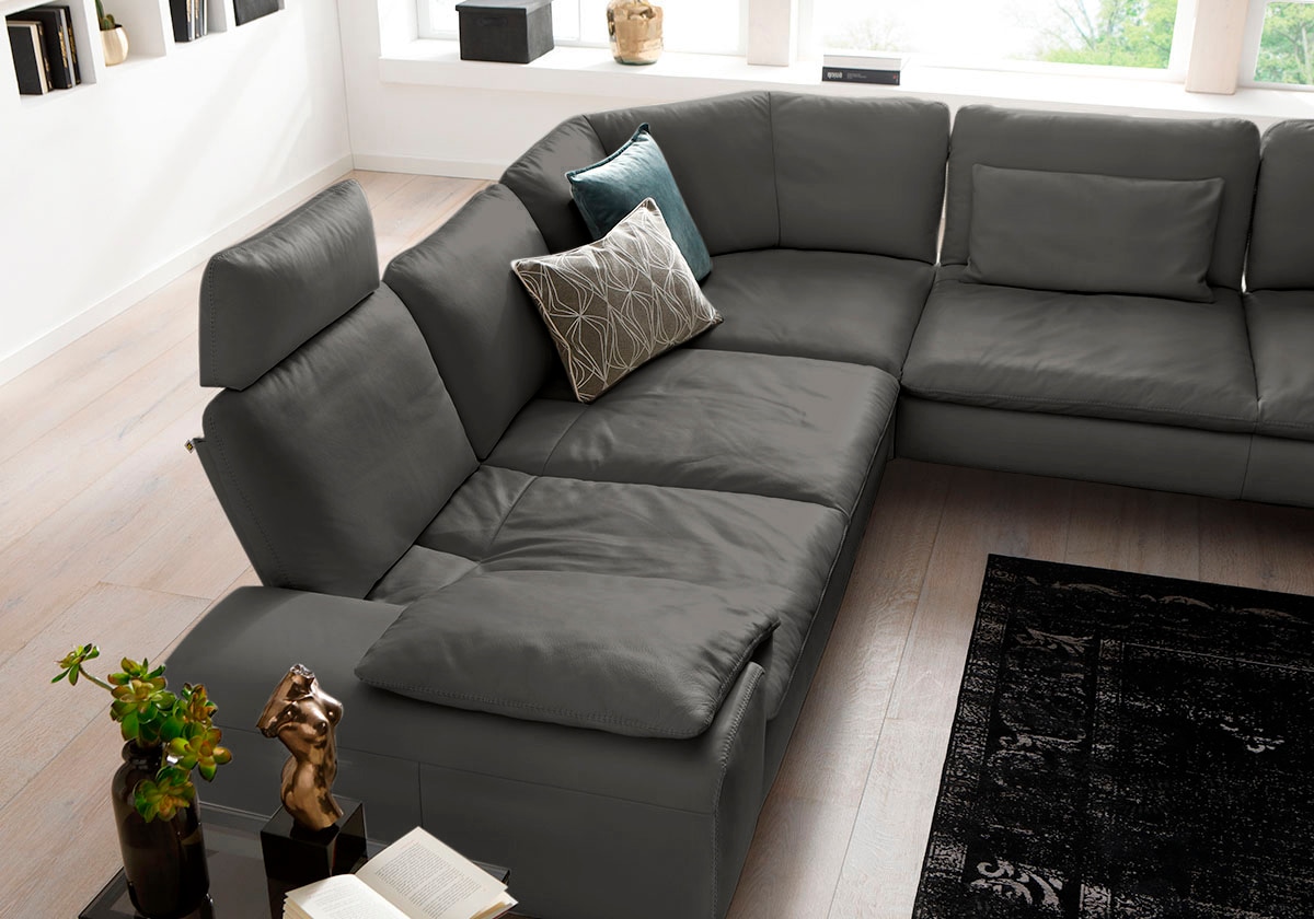 W.SCHILLIG Ecksofa »valentinoo, Designsofa, elegant und bequem, L-Form«, (Set), mit Sitztiefenverstellung, Breite 318 cm