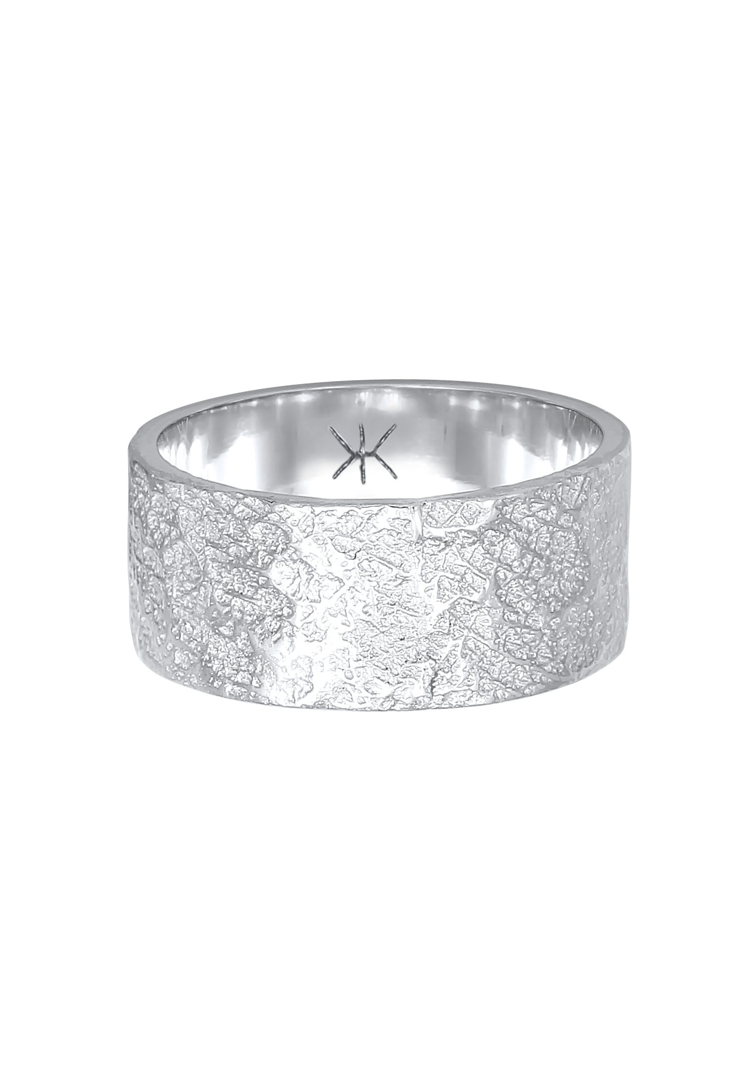 Kuzzoi Silberring »Herren Bandring Organic Struktur 925 Silber«