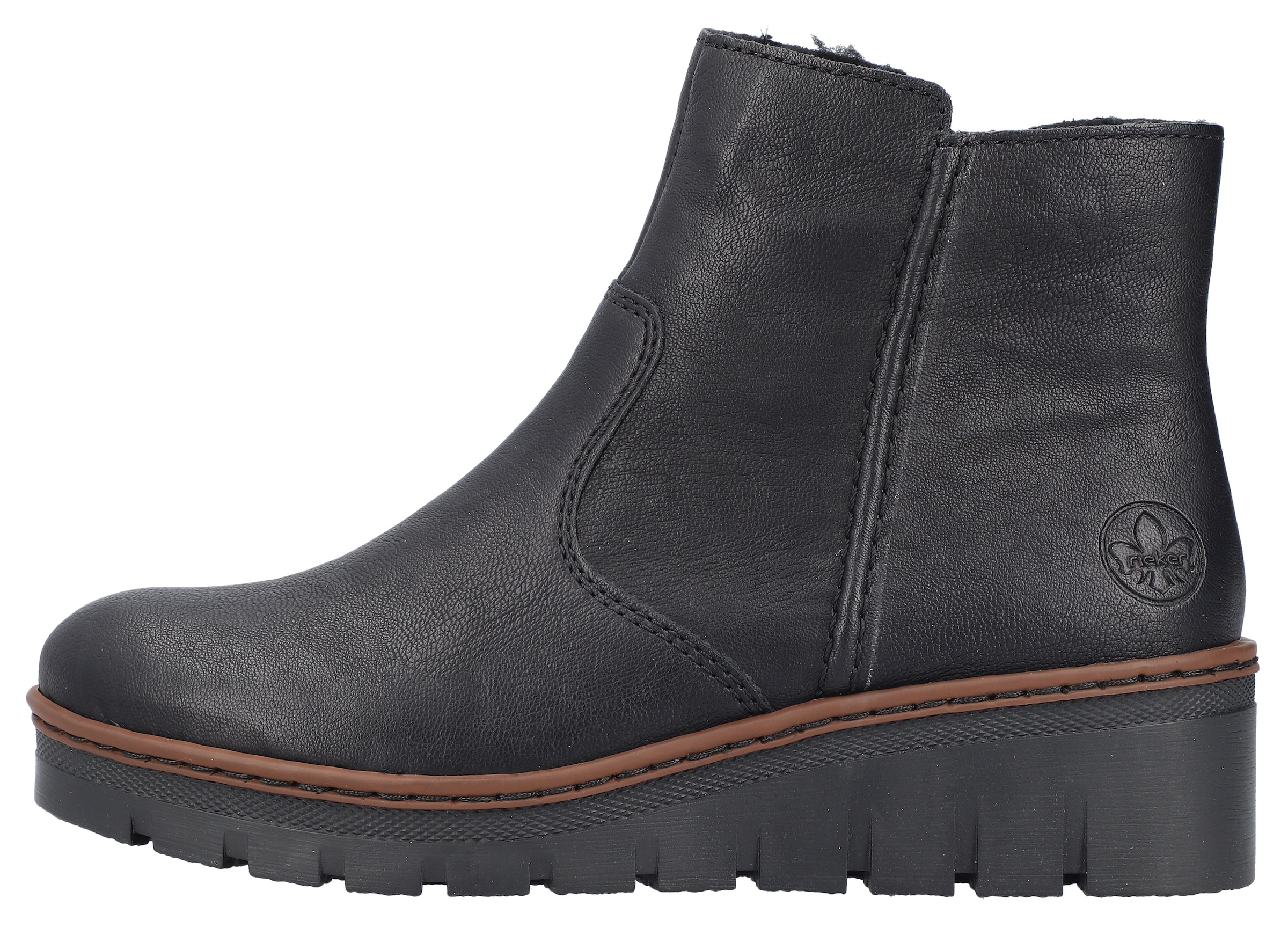 Rieker Winterstiefelette, mit modischem 4,5 cm Keilabsatz