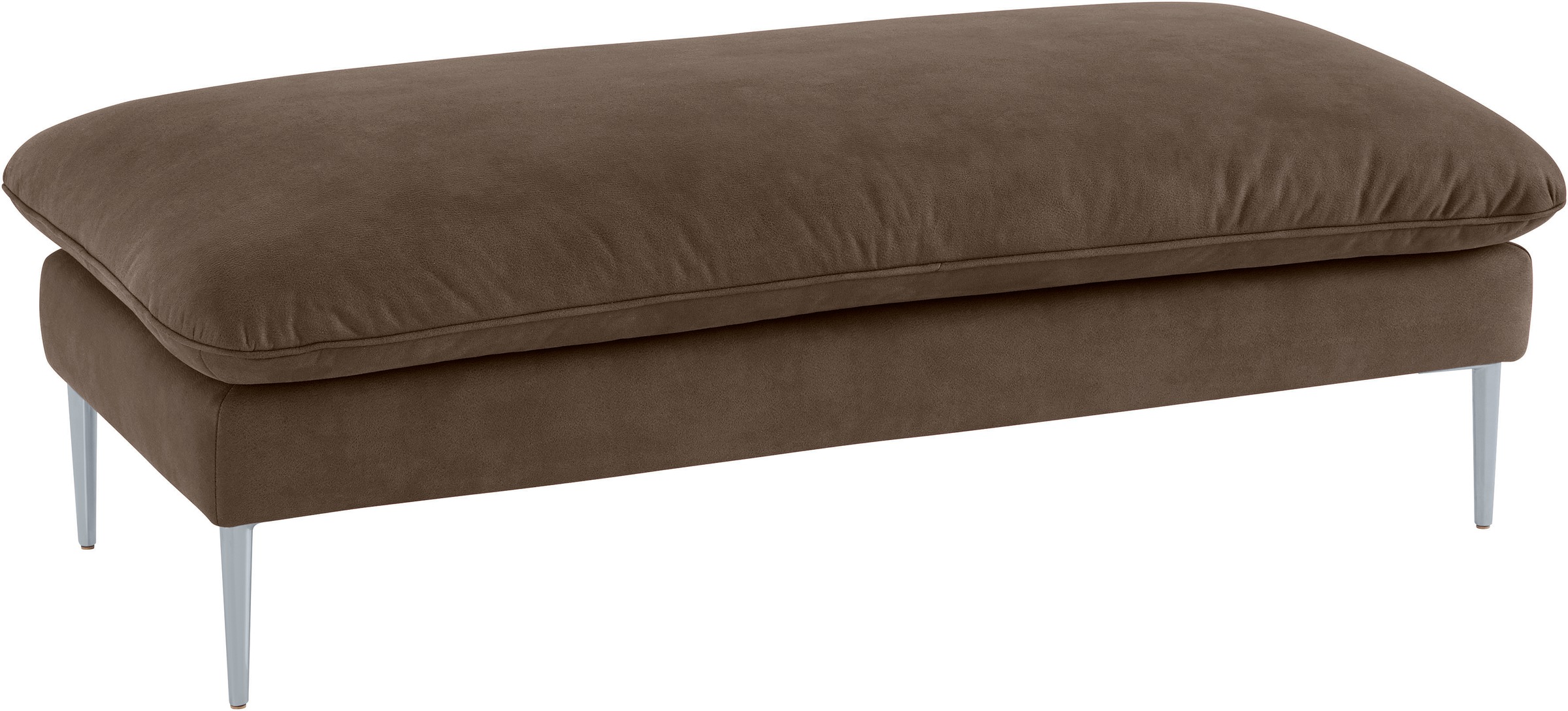 W.SCHILLIG Hocker »enjoy&MORE« Füße silber matt, Breite 151 cm