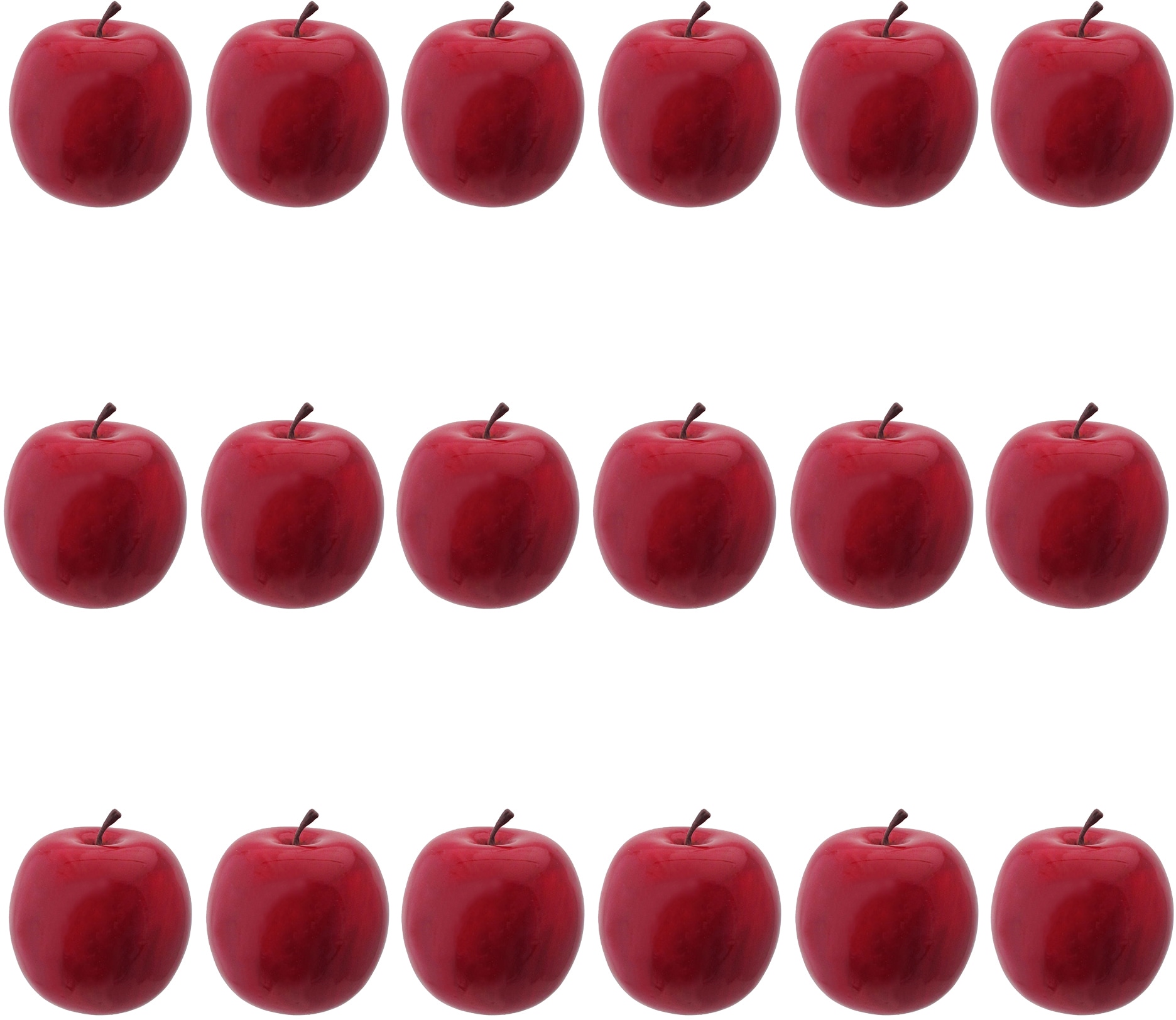 Creativ deco Dekoobjekt, (Set, 18 St.), Apfel, Ø ca. 8 cm auf Raten  bestellen