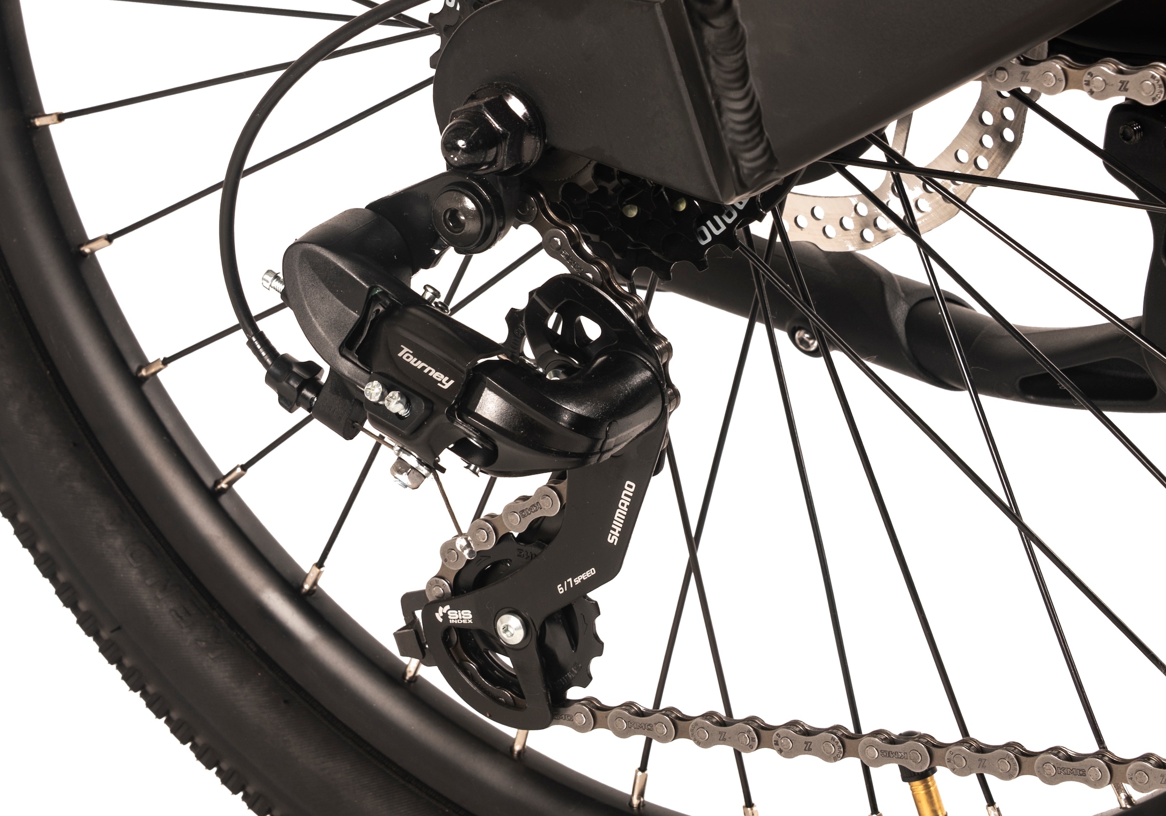 Adore E-Bike »24" Alu Kids Citybike KS-240 Heckmotor 45NM / 10,4Ah Pitch Black matt«, 7 Gang, Shimano, Tourney, Heckmotor 250 W