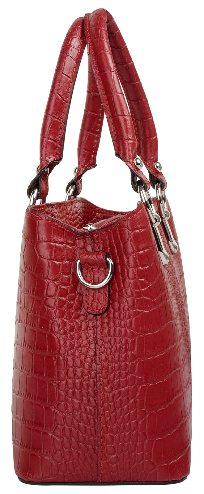 Cluty Umhängetasche, echt Leder, Made in Italy