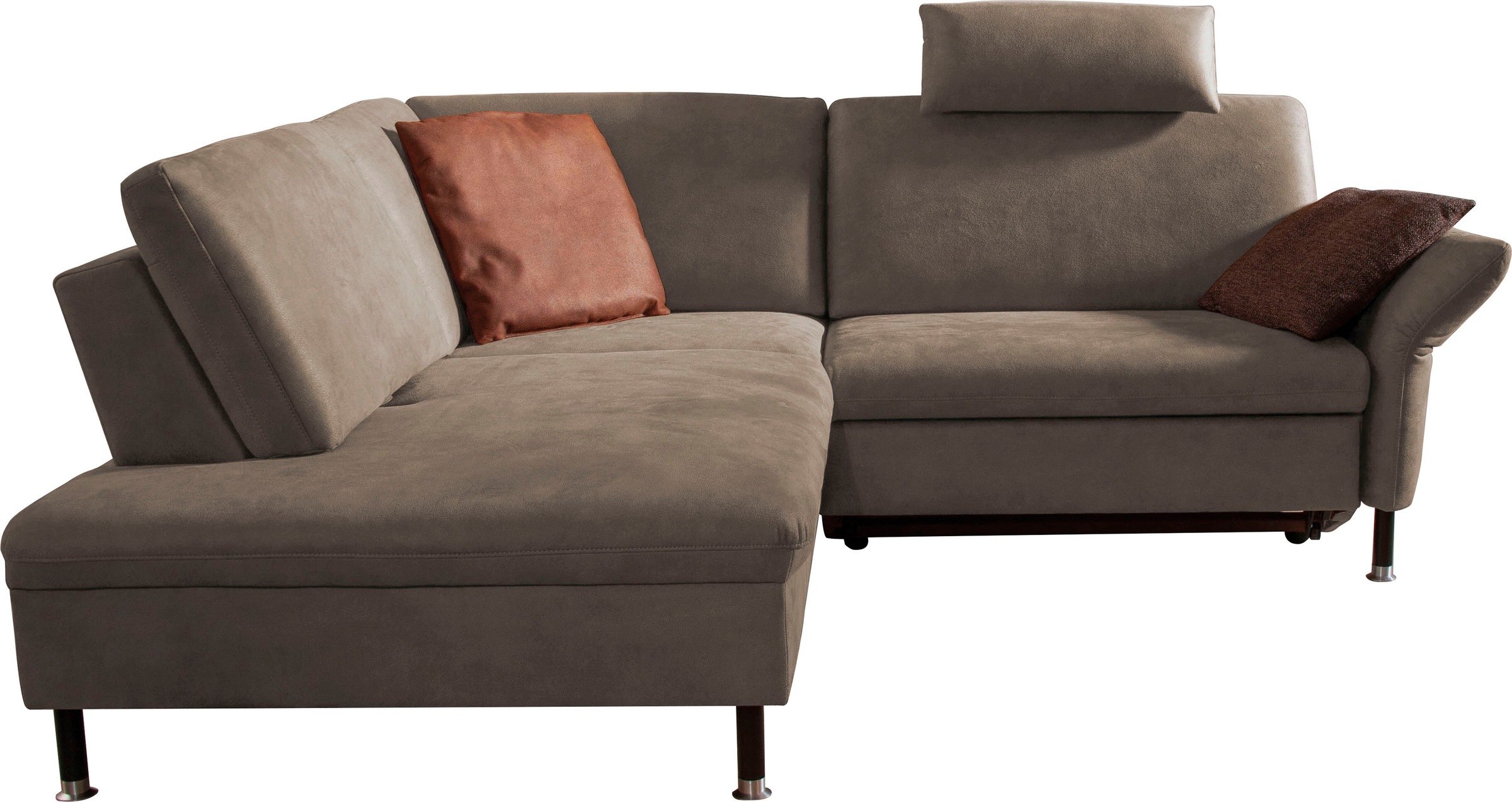 alina Ecksofa »Janis« inkl. Sitztiefenverstellung und Kopfstütze günstig online kaufen