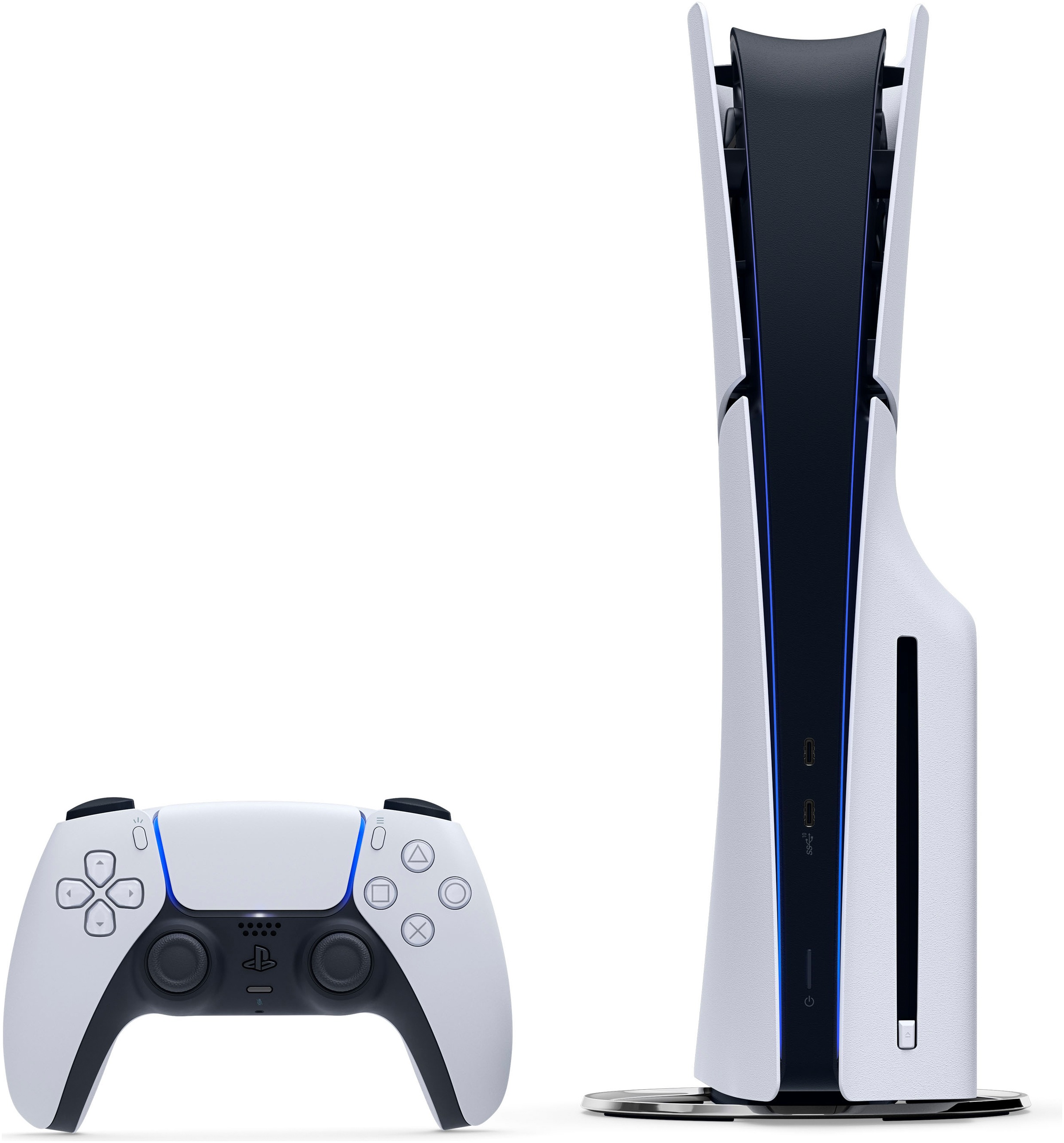 PLAYSTATION 5 Spielekonsole »Disk Edition (Slim)« 1.000 GB 1 TB + 3 Monate Gratis PS+ Premium im Wert von 50€ weiß/schwarz HDR Technologie: Mit...