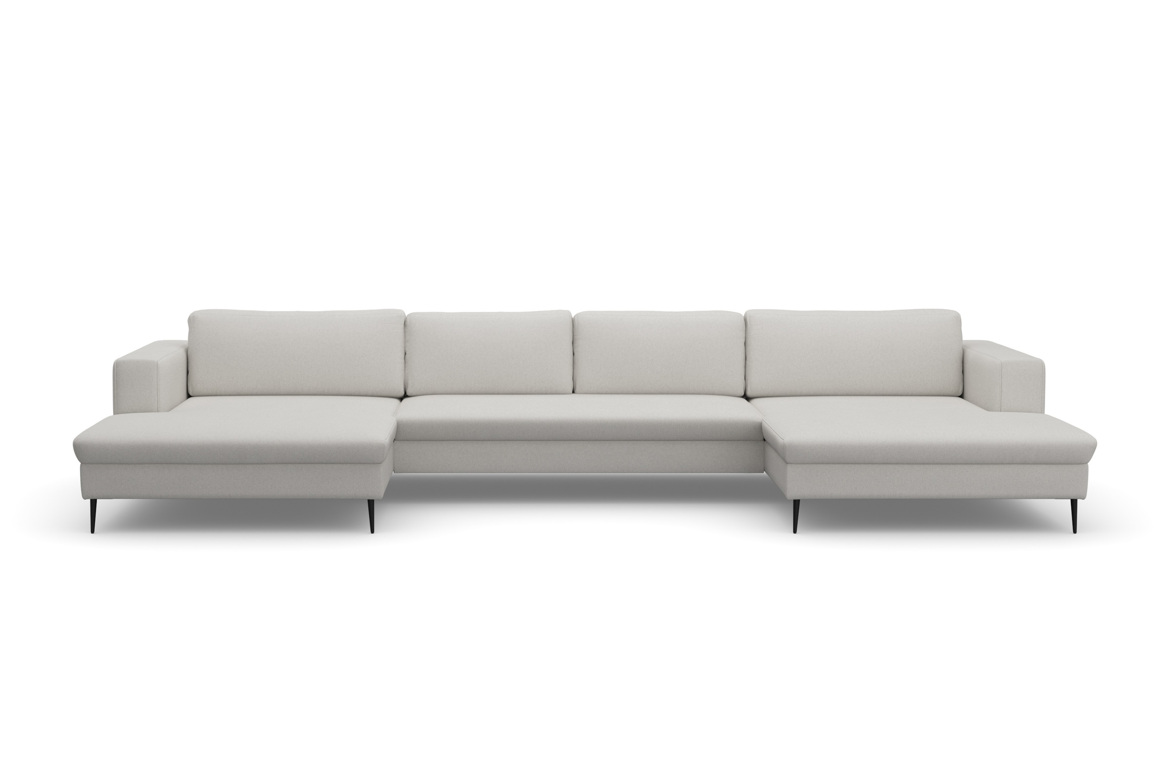 DOMO collection Wohnlandschaft »Modica U-Form«, XXL, in moderner Optik mit, 2 großzügigen Recamieren, auch in Cord